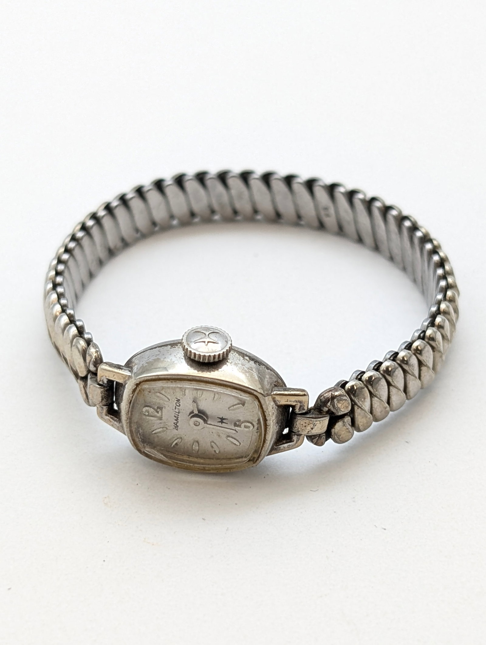 Vintage Hamilton Ladies Wristwatch w/ 10k Rolled Gold Bezel - 3