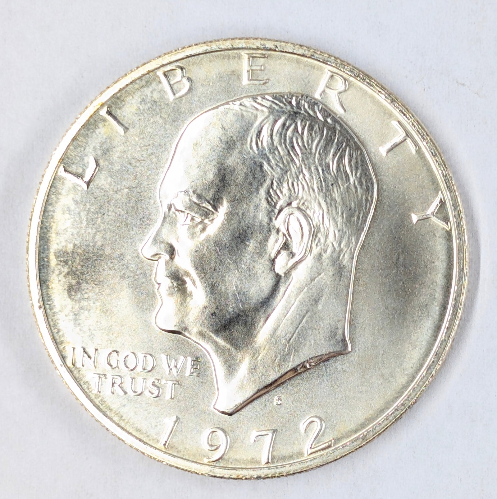 1972-S BU Silver Eisenhower Silver Dollar: _