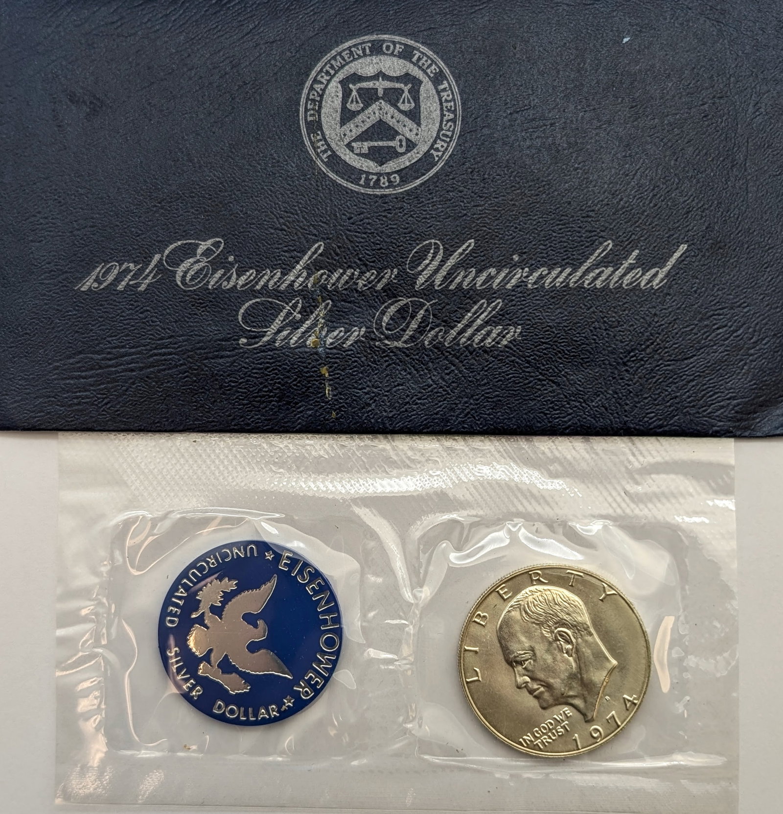 1974-S Eisenhower " Ike" US Mint Uncirculated Silver Dollar (1 of 2)