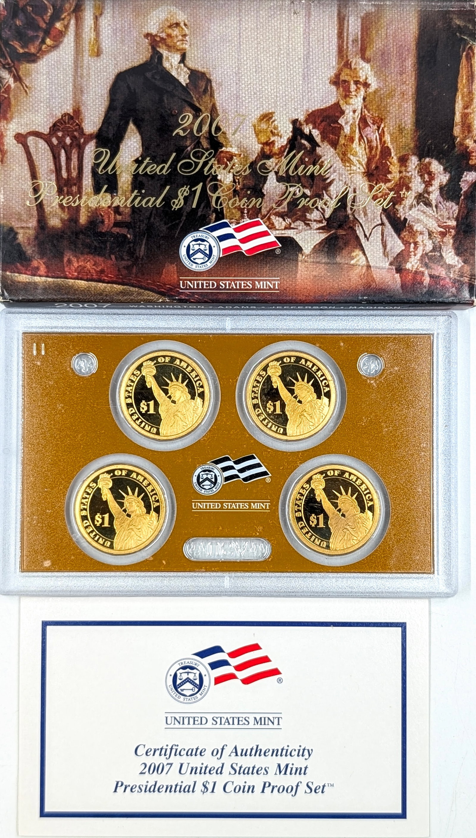 2007 Presidential Proof Dollar Set - 2