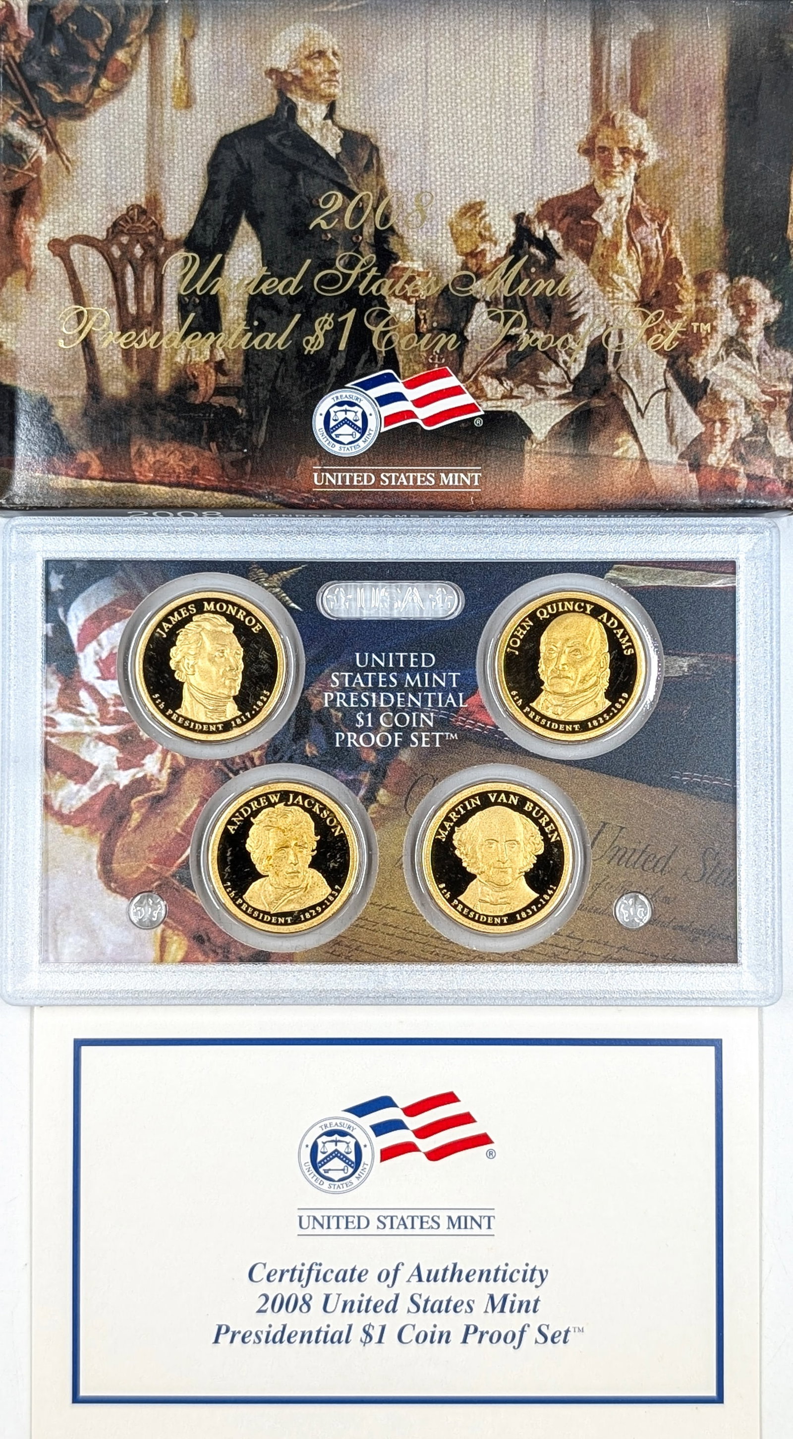 2008 Presidential Proof Dollar Set: _