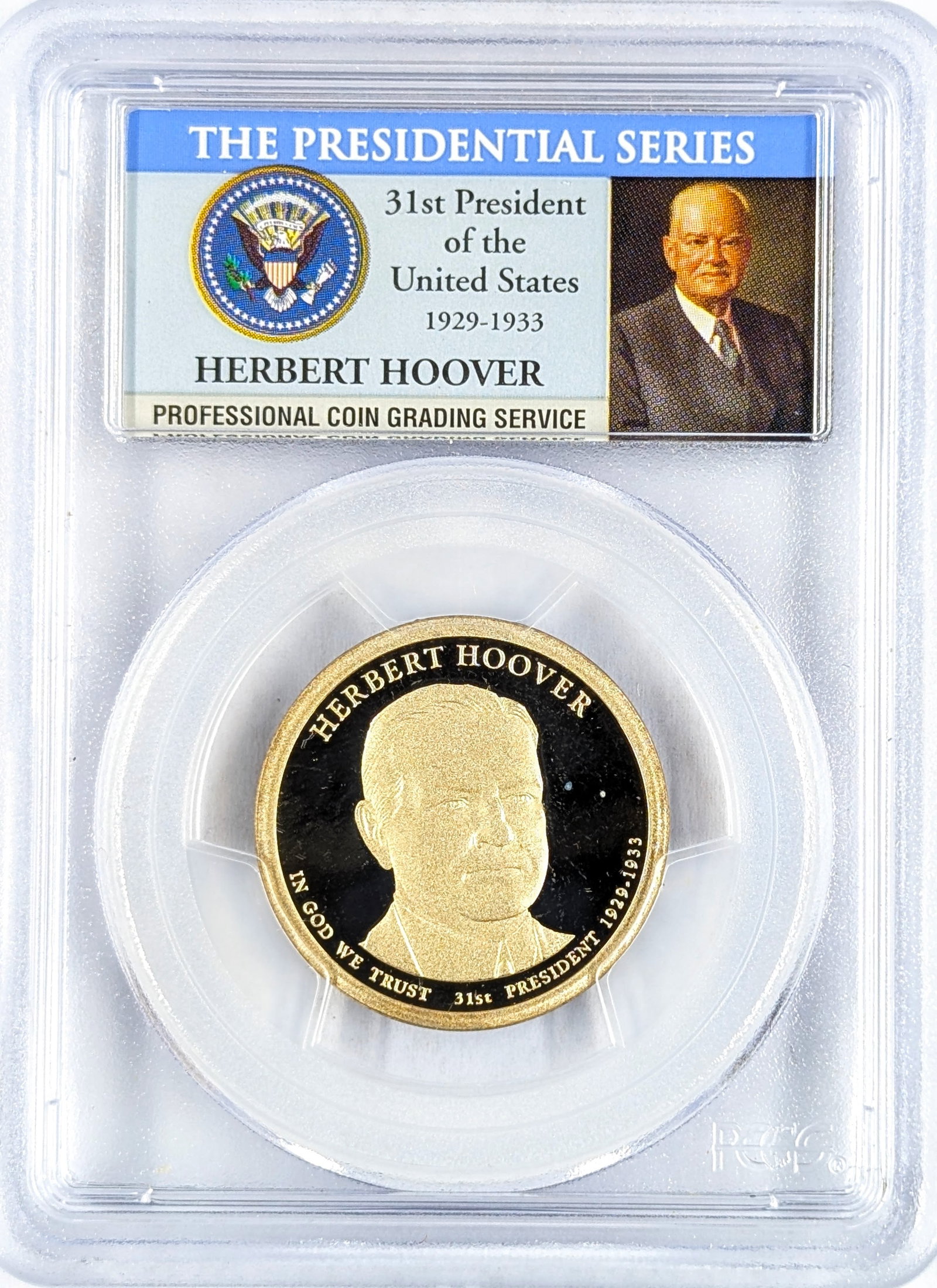 PCGS 2014-S PCGS PR69 DCAM Herbert Hoover $1: _