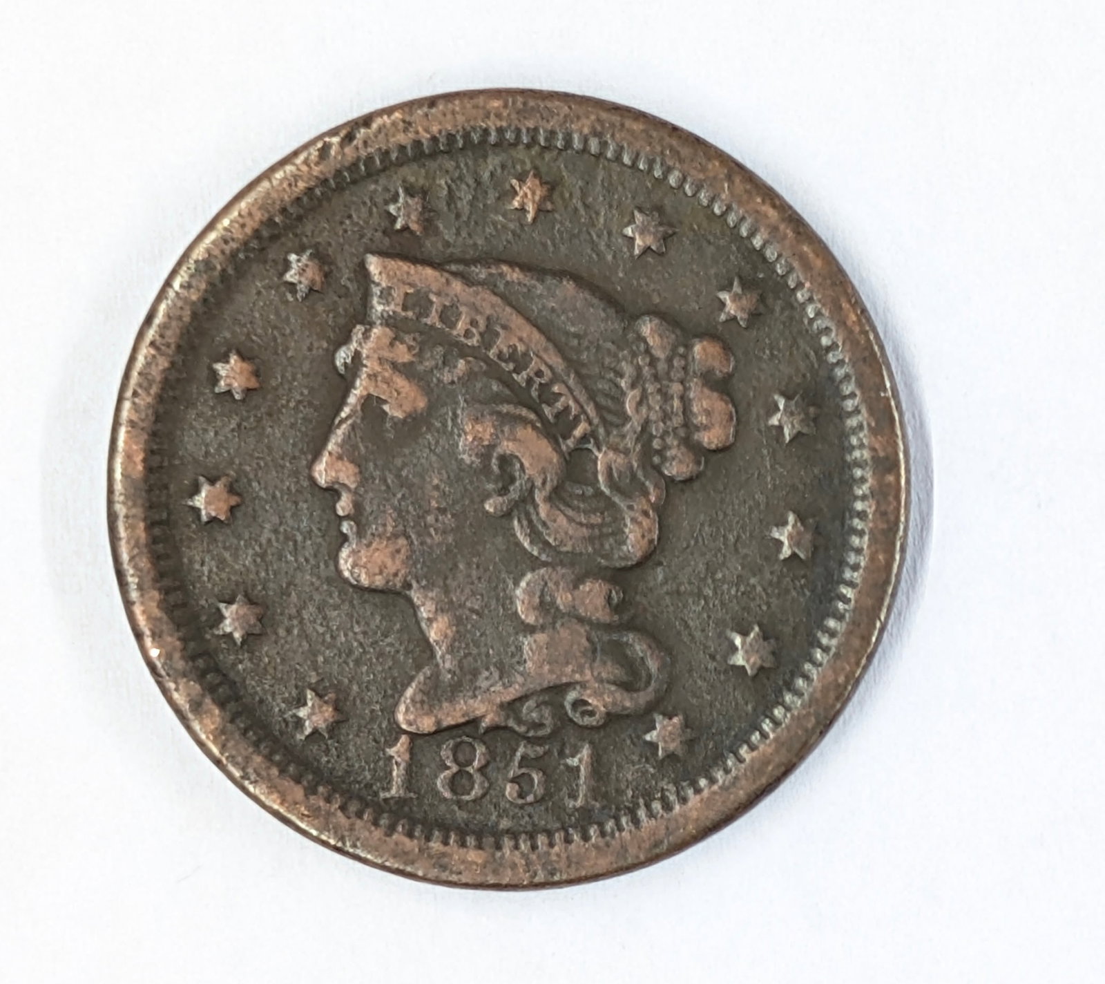 1851 Large Cent
