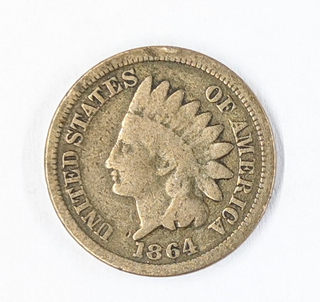 1864 Indian Cent: Thick copper nickel