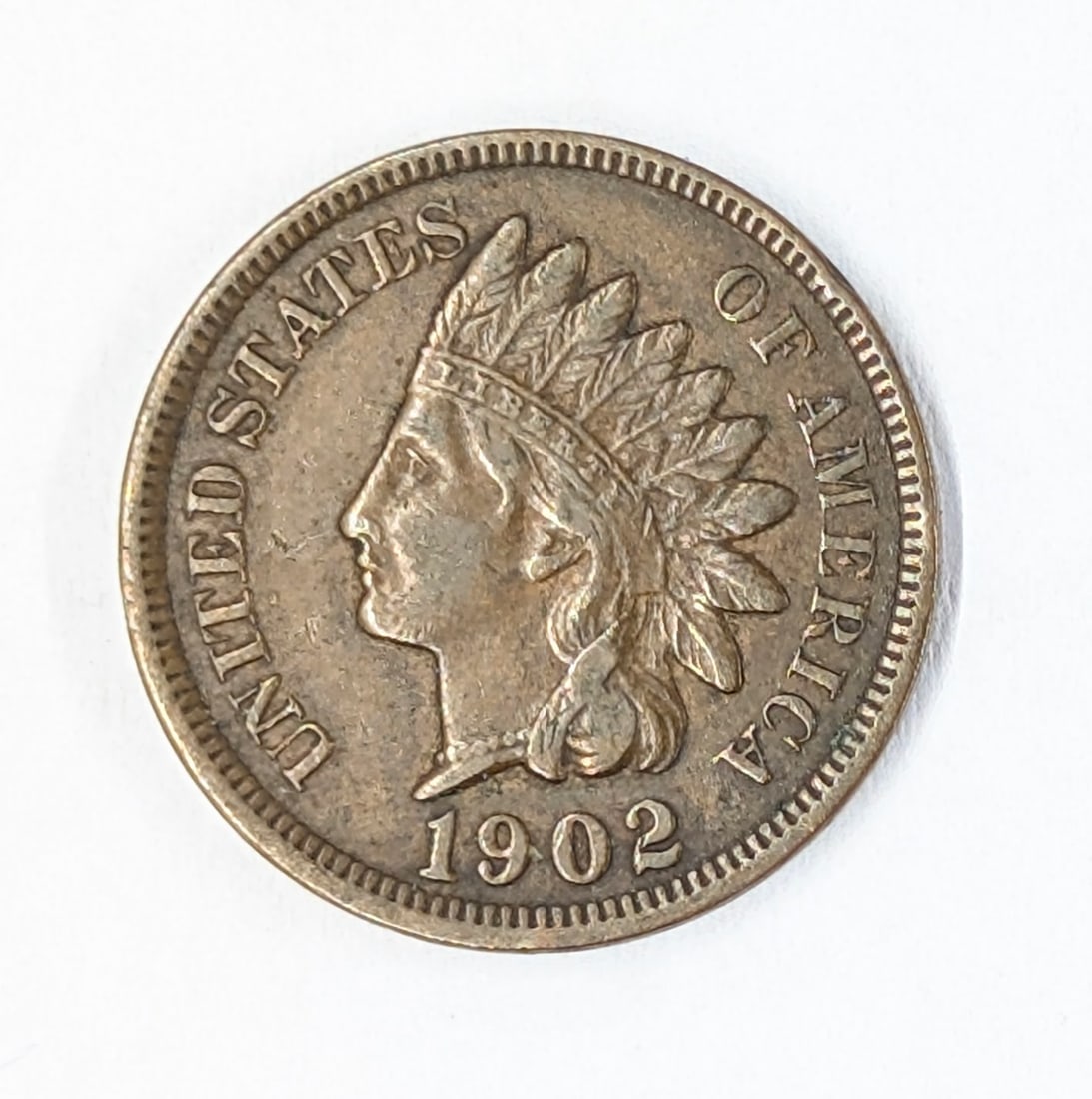 1902 Indian Cent - Full Liberty Great Condition!: _