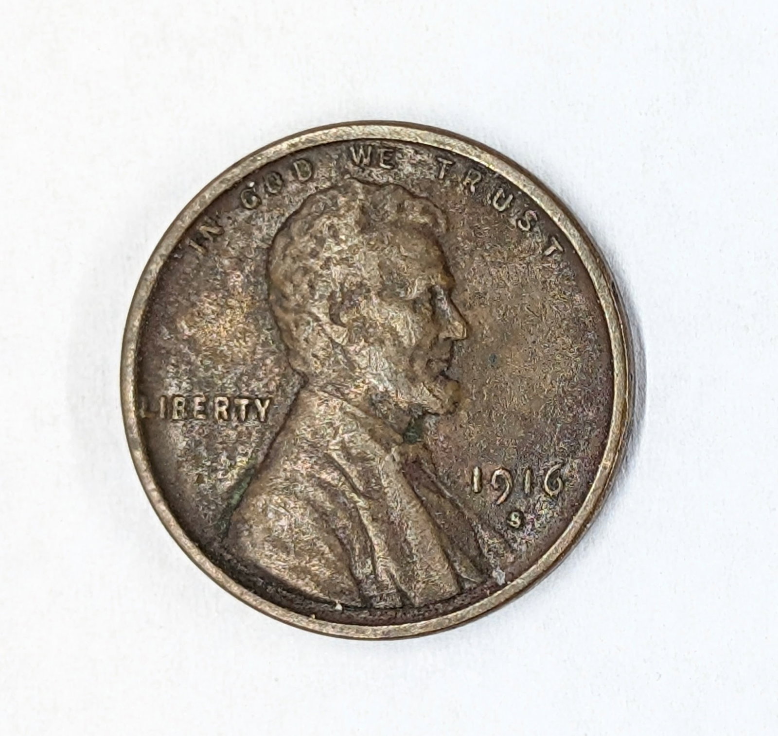 1916-S Lincoln Wheat Cent: _
