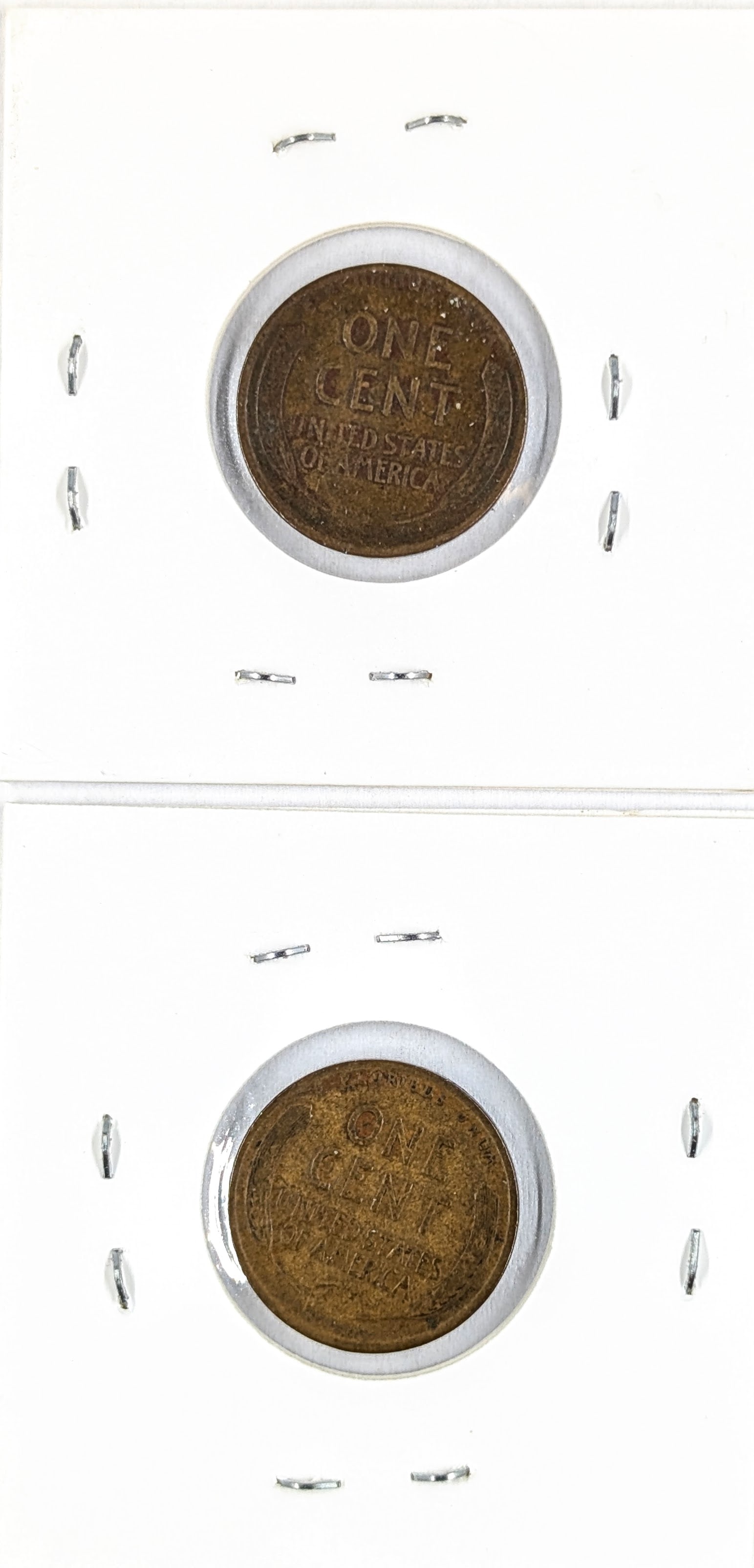 Lot of 2 Lincoln Wheat Cents 1918 and 1919 - 2