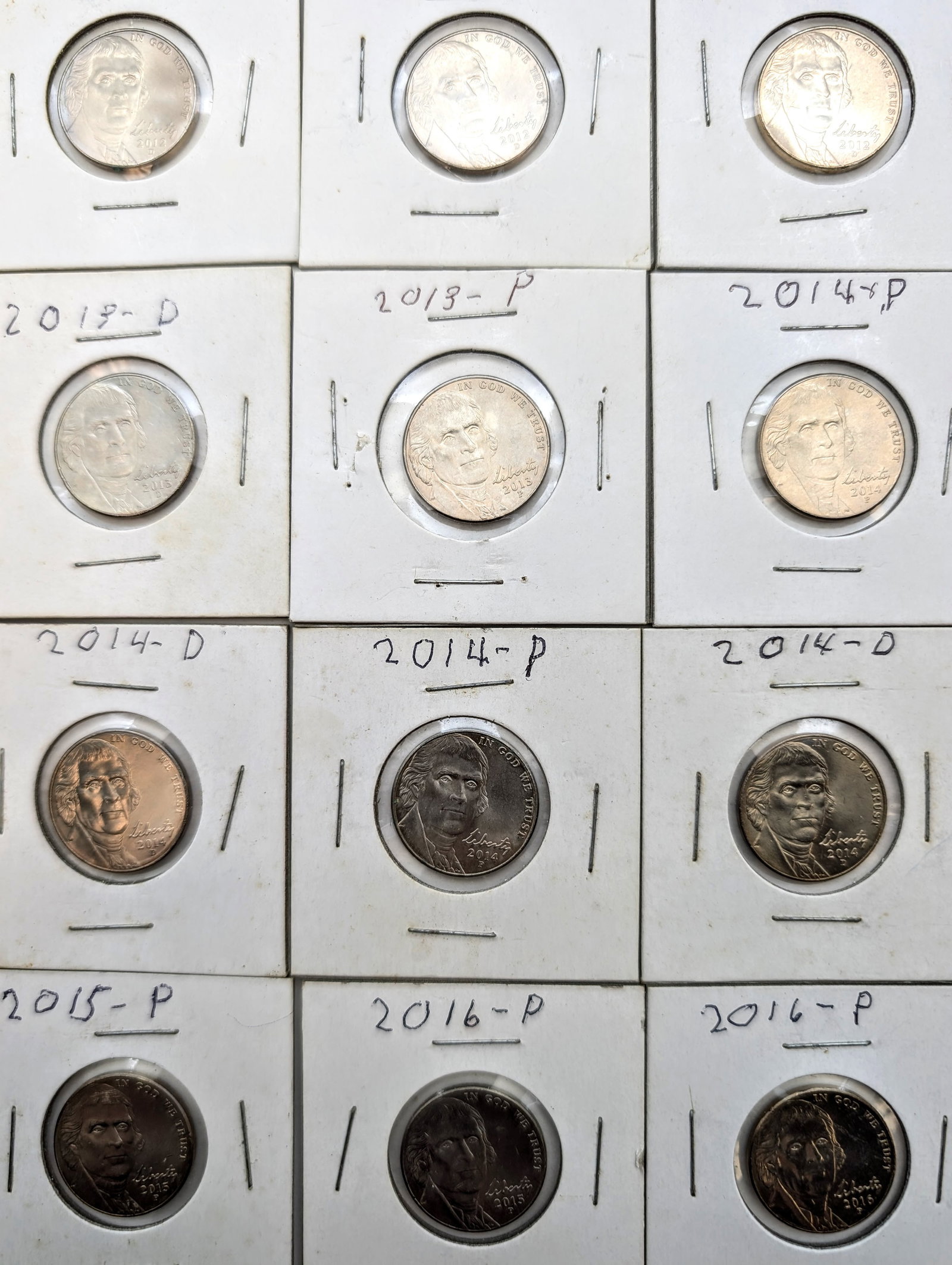 Large lot of Uncirculated Mid 2000's Nickels - 3