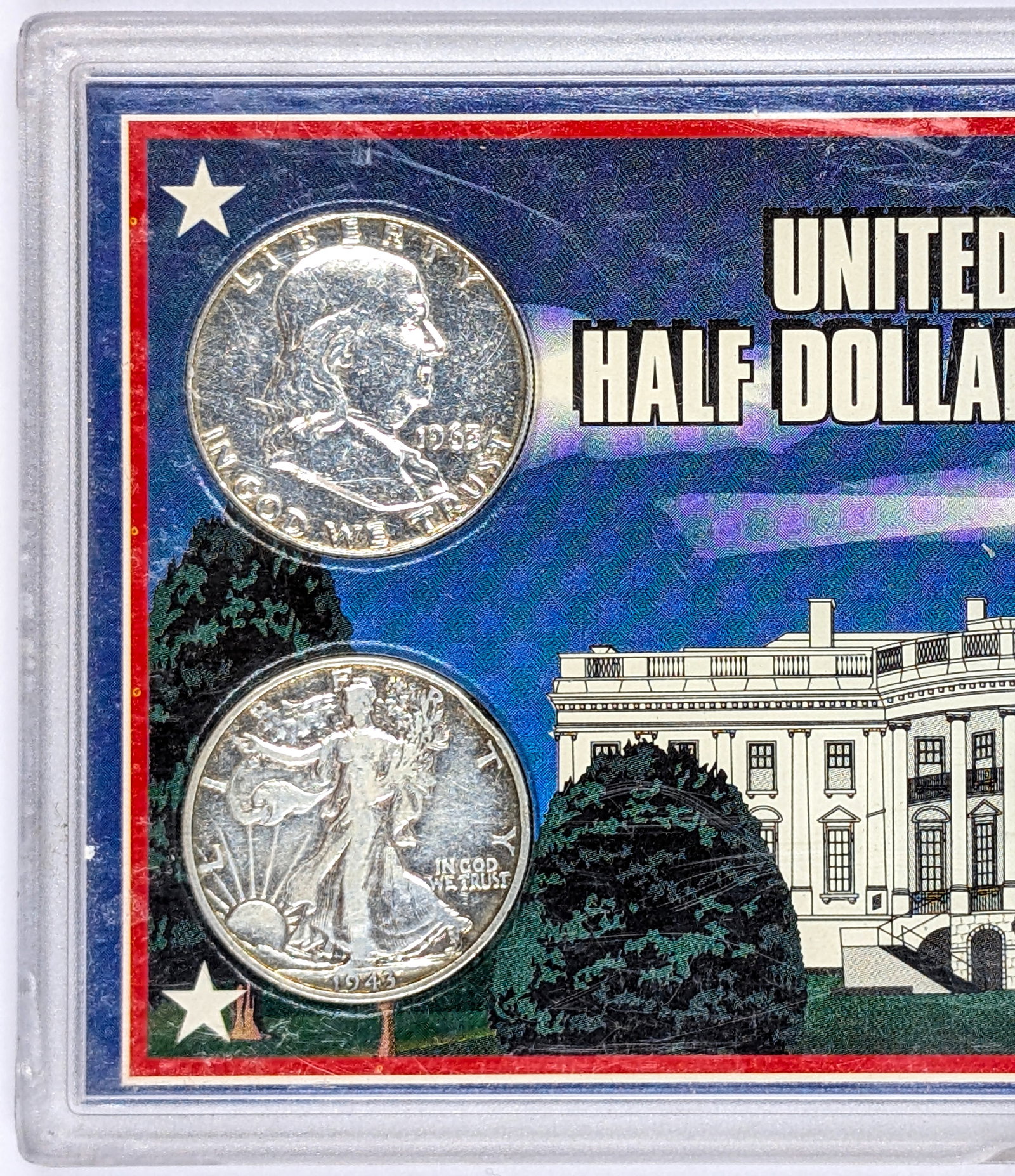 US Half Dollar Collection - 2 silver Half Dollars a commemorative and a 95 JFK. - 2
