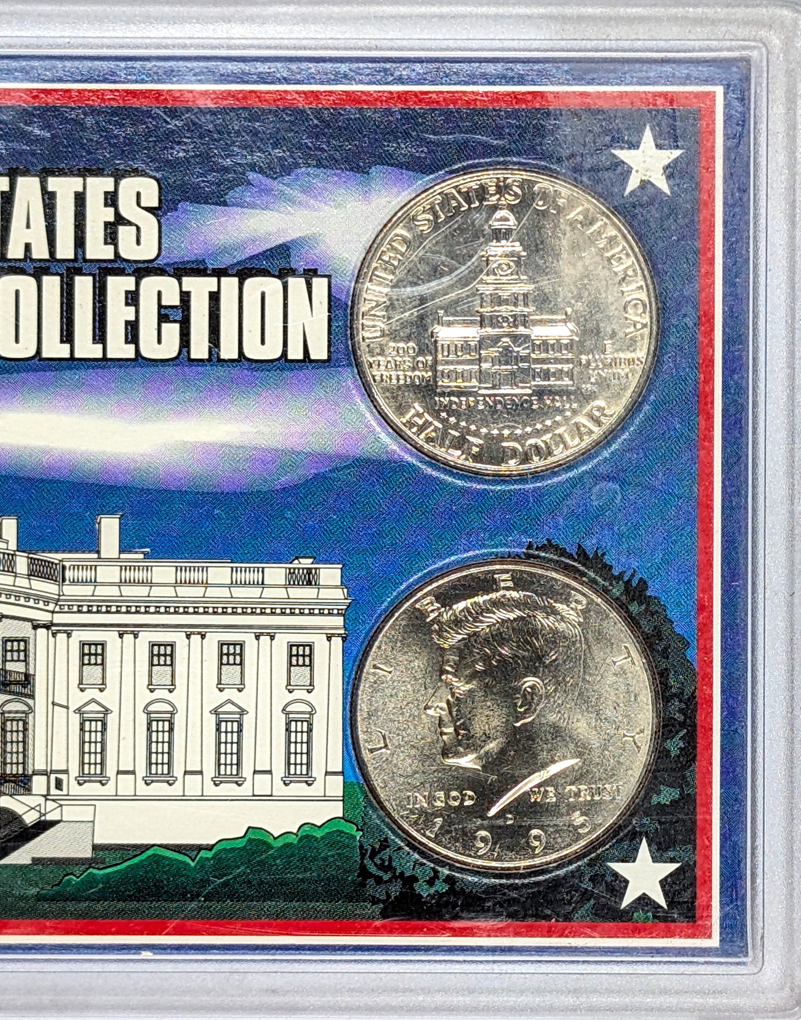 US Half Dollar Collection - 2 silver Half Dollars a commemorative and a 95 JFK. - 3
