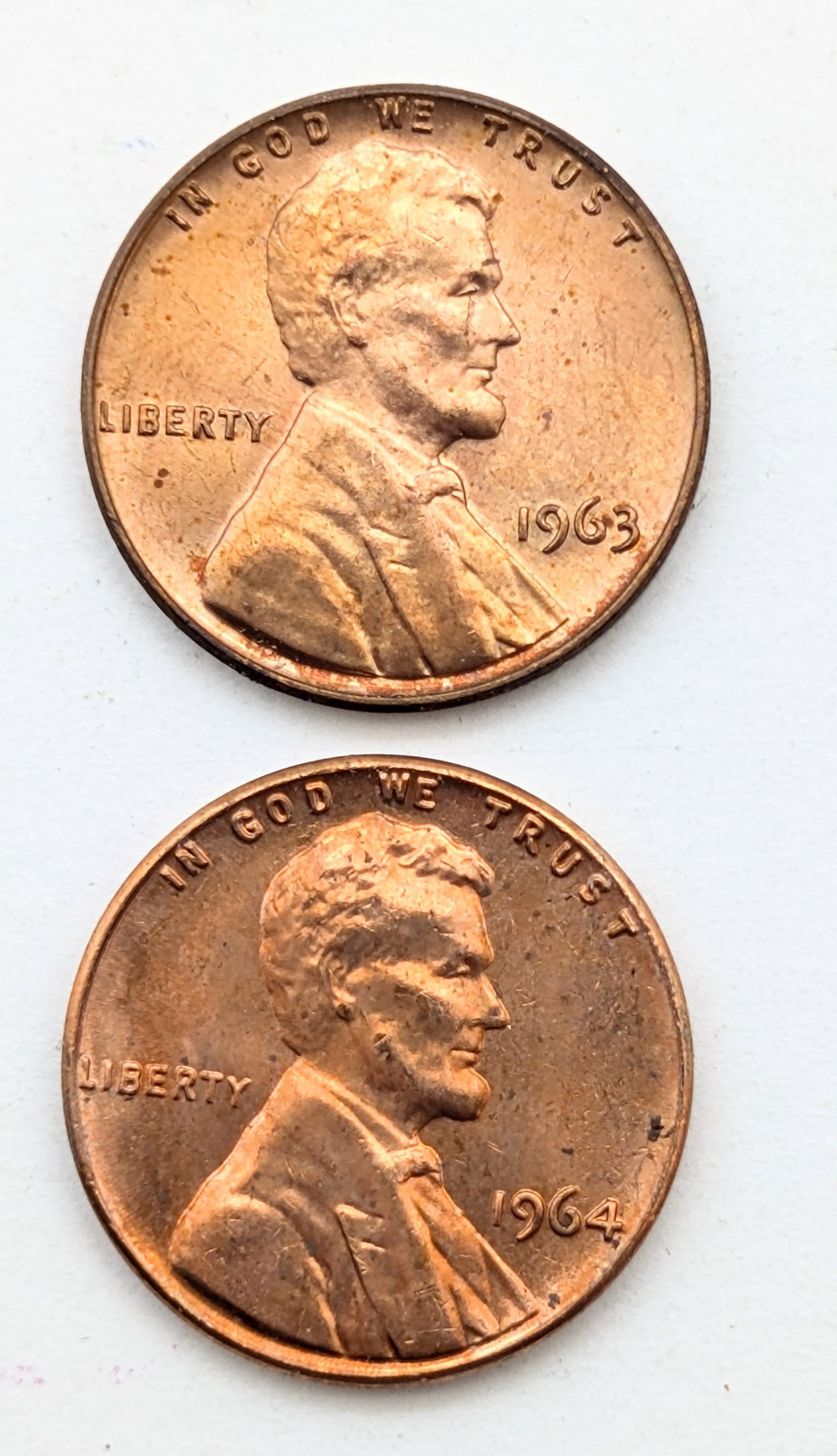 BU Lincoln Cent Rolls - 1963 and 1964 - 2