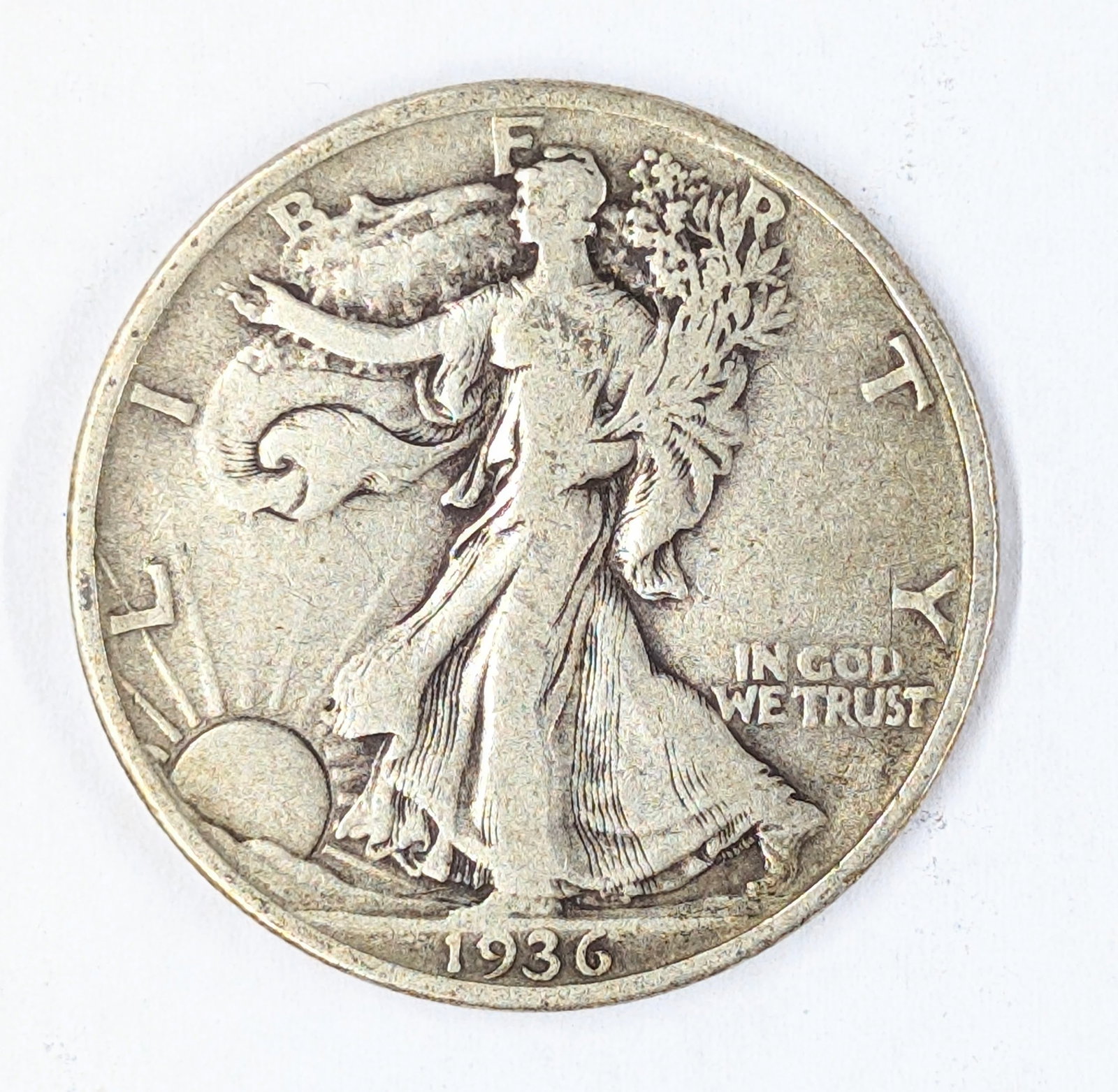 1936 Silver Walking Liberty Half Dollar: _