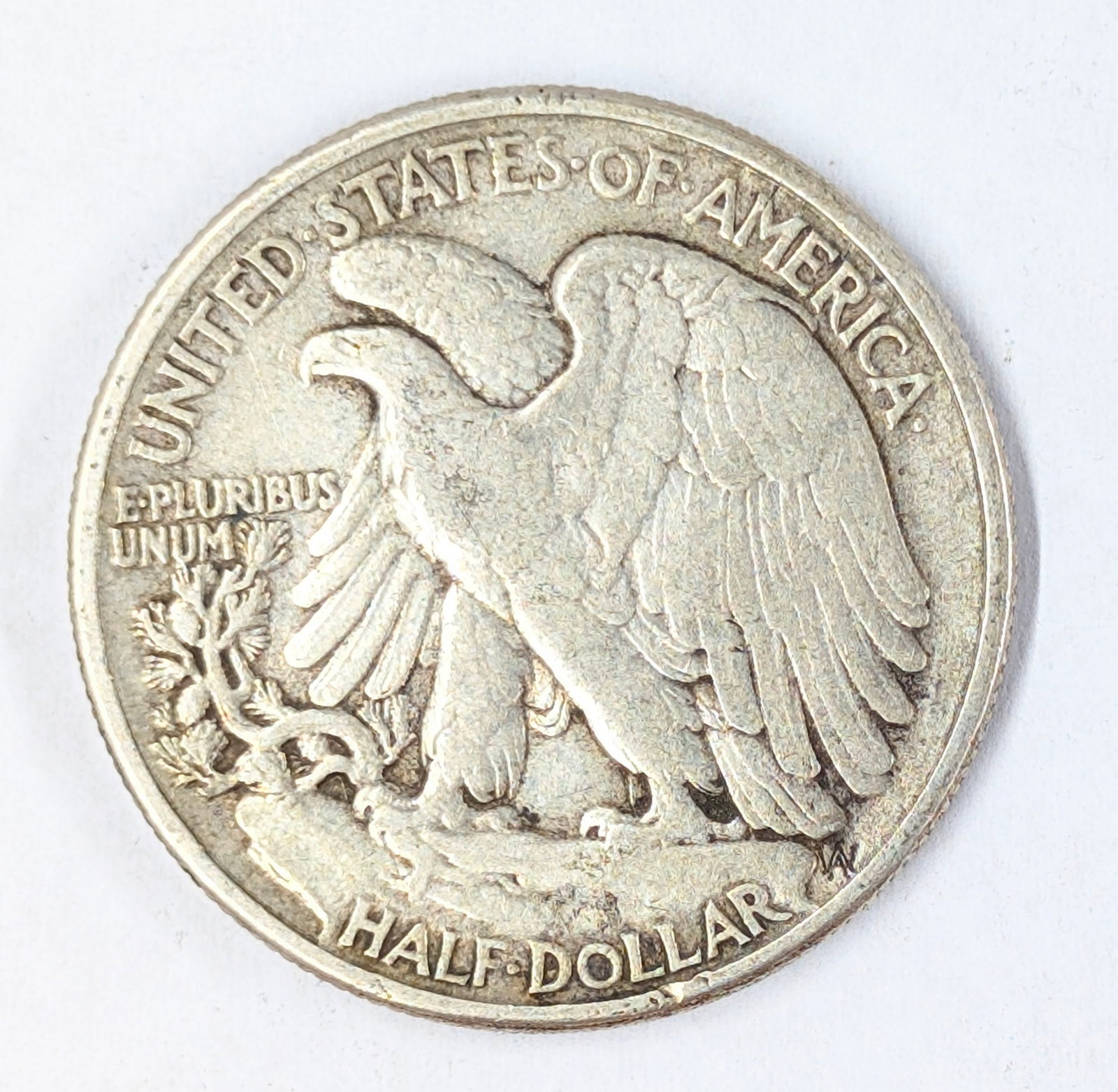 1943 Golden Toned Silver Walking LIberty Half Dollar - 2