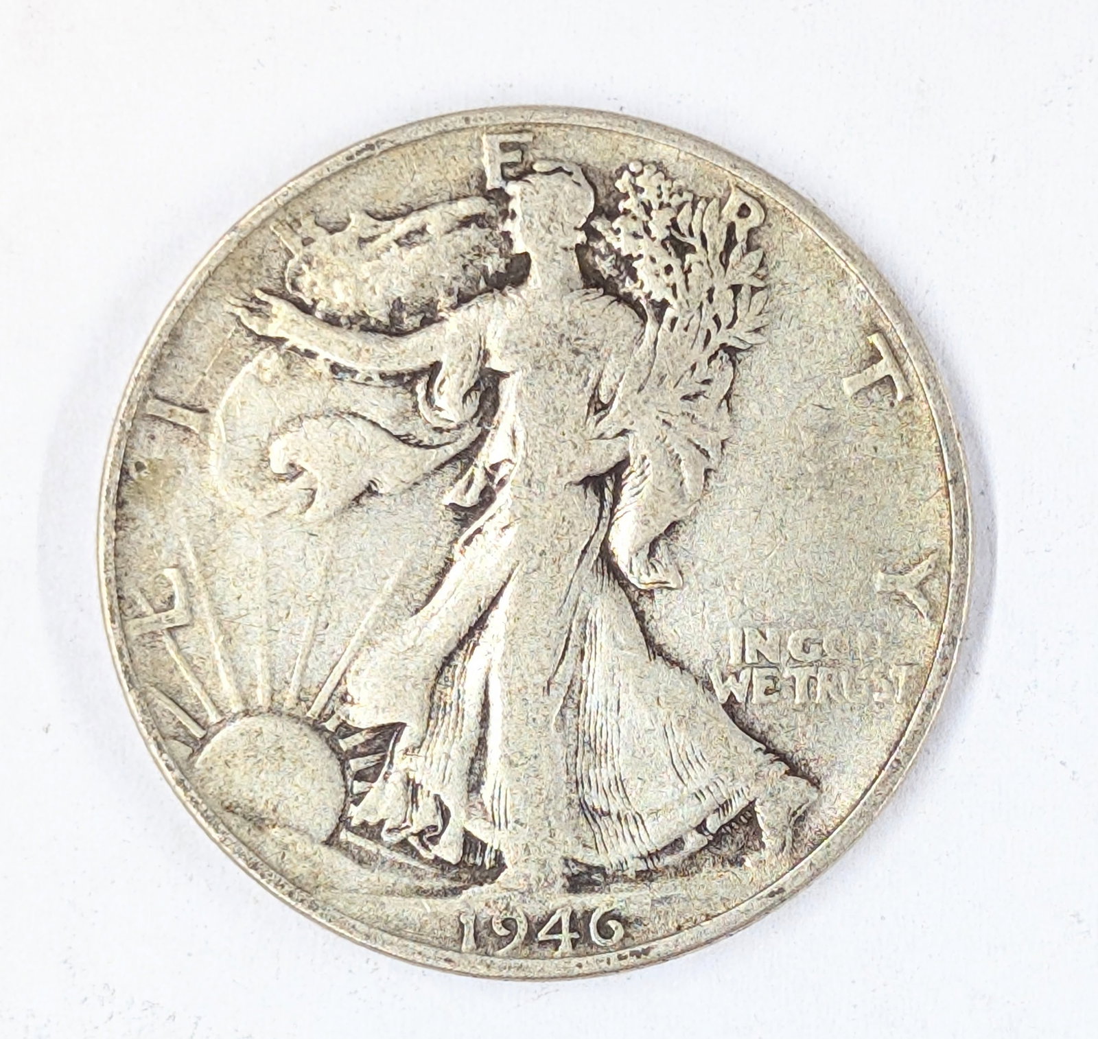 1946 Silver Walking Liberty Half Dollar: _