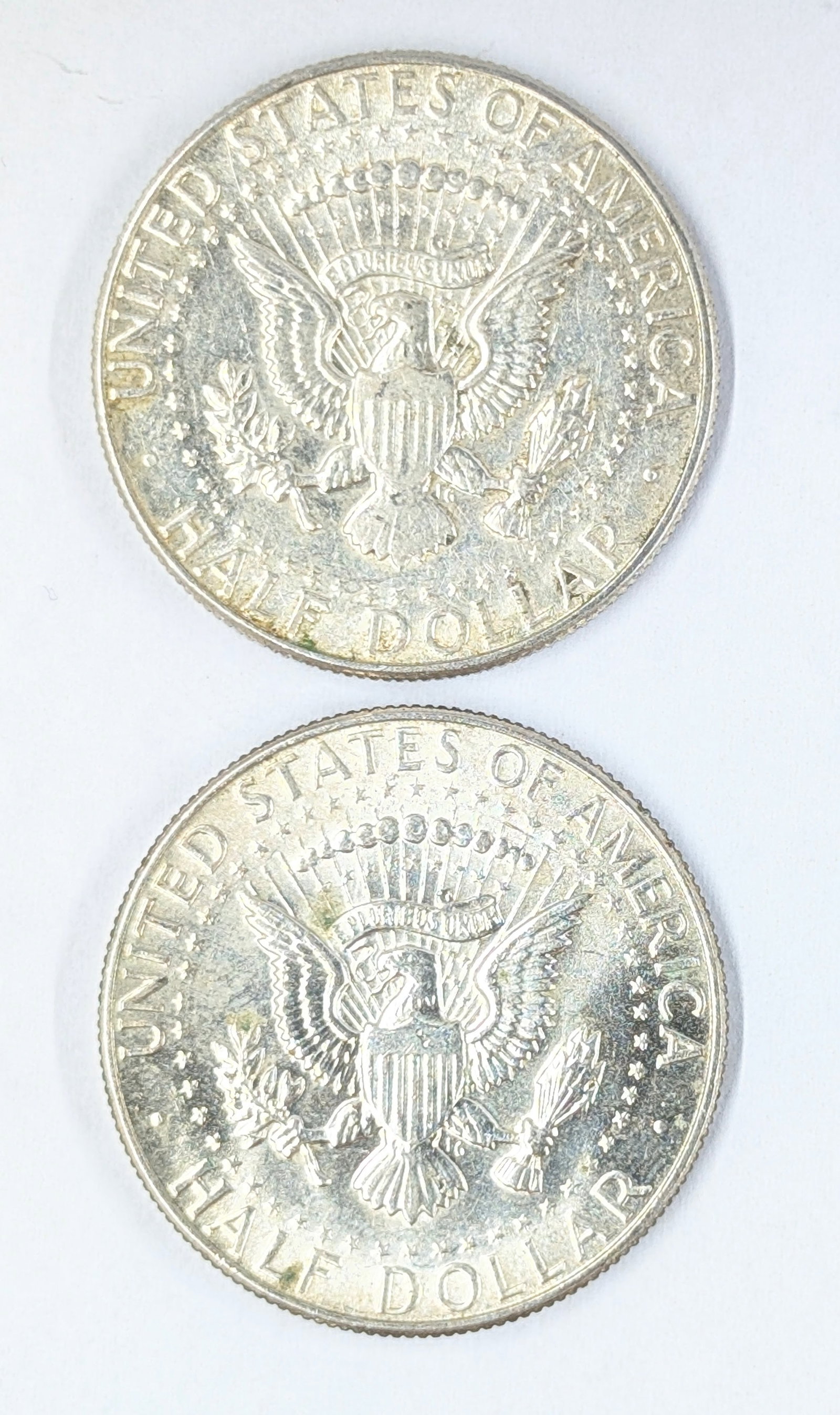 Lot of 2 40% Silver JFK Half Dollars - 1966 & 1967 - 2
