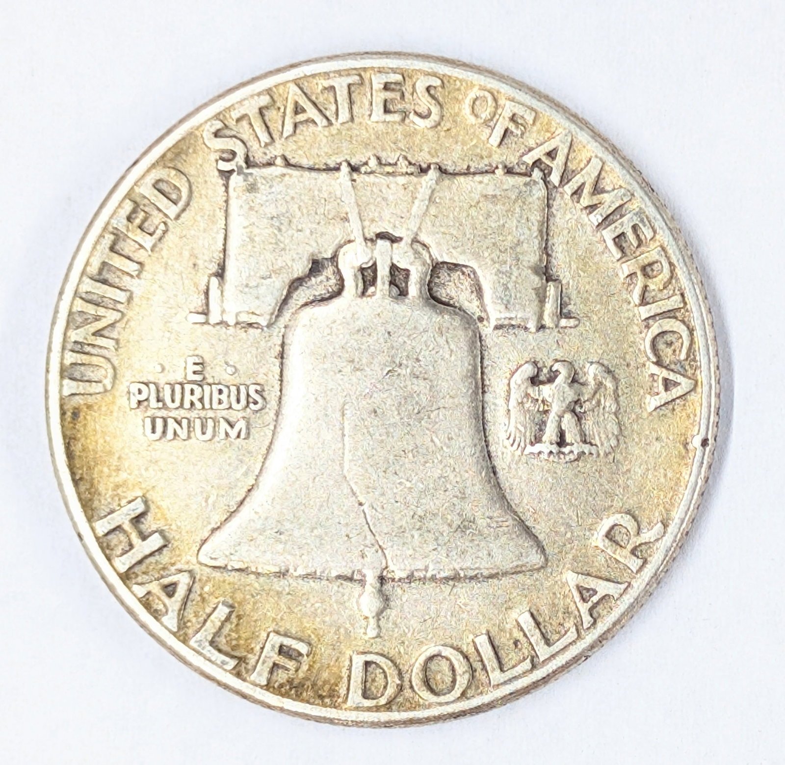 1952 Golden Toned Silver Franklin Half Dollar - 2