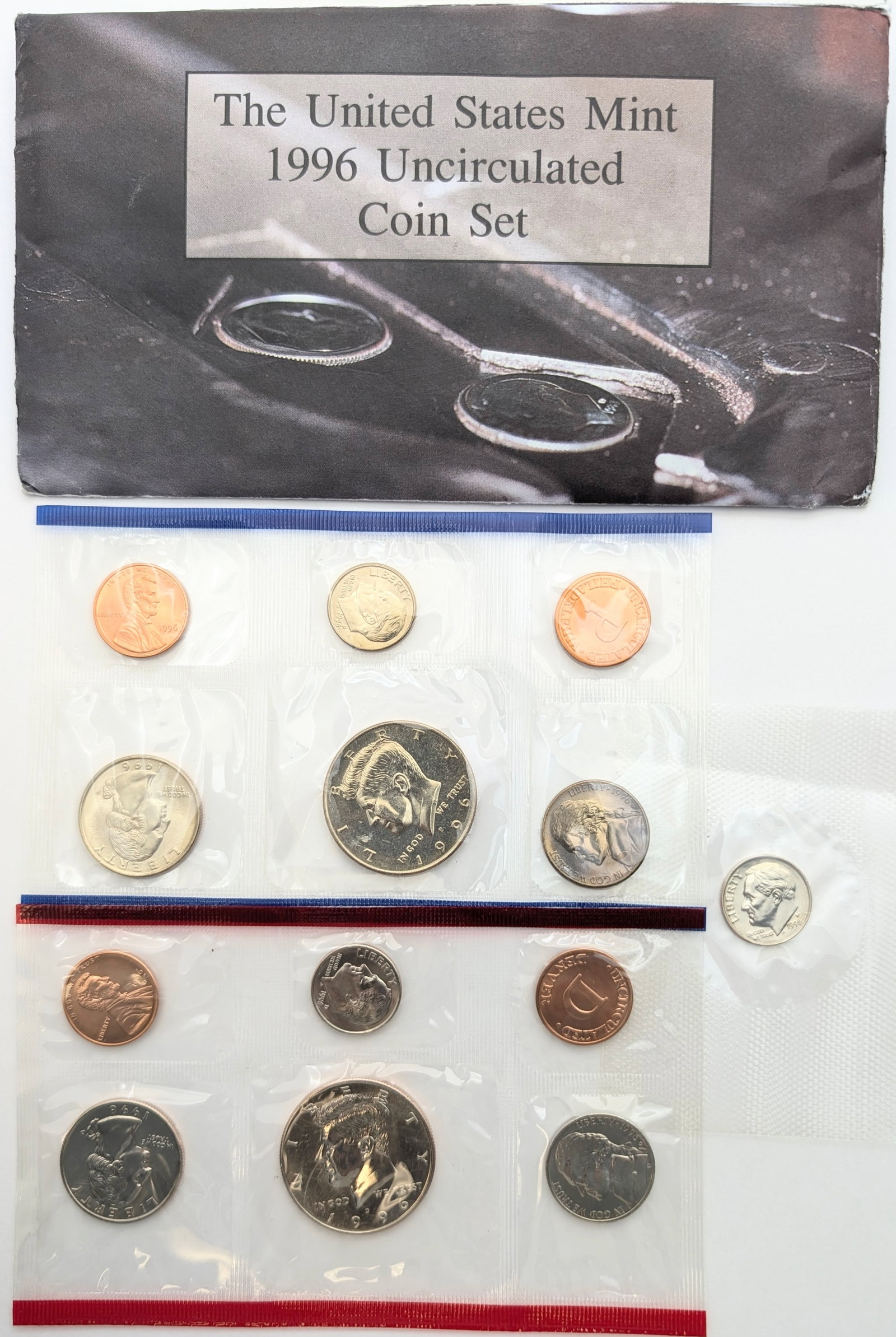 1996 US Mint Uncirculated Coin Set - With W Dime! RARE: _