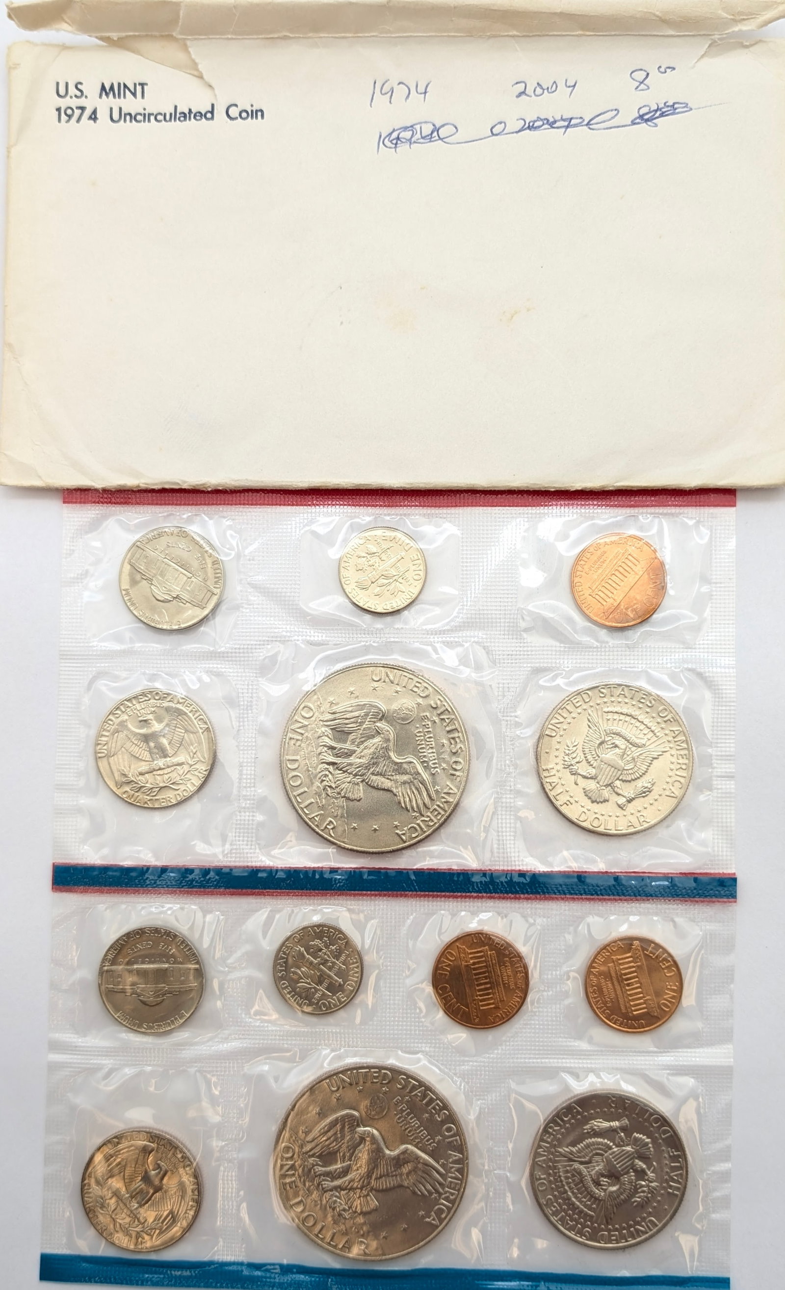 1974 US Mint Uncirculated Coin Set - 2