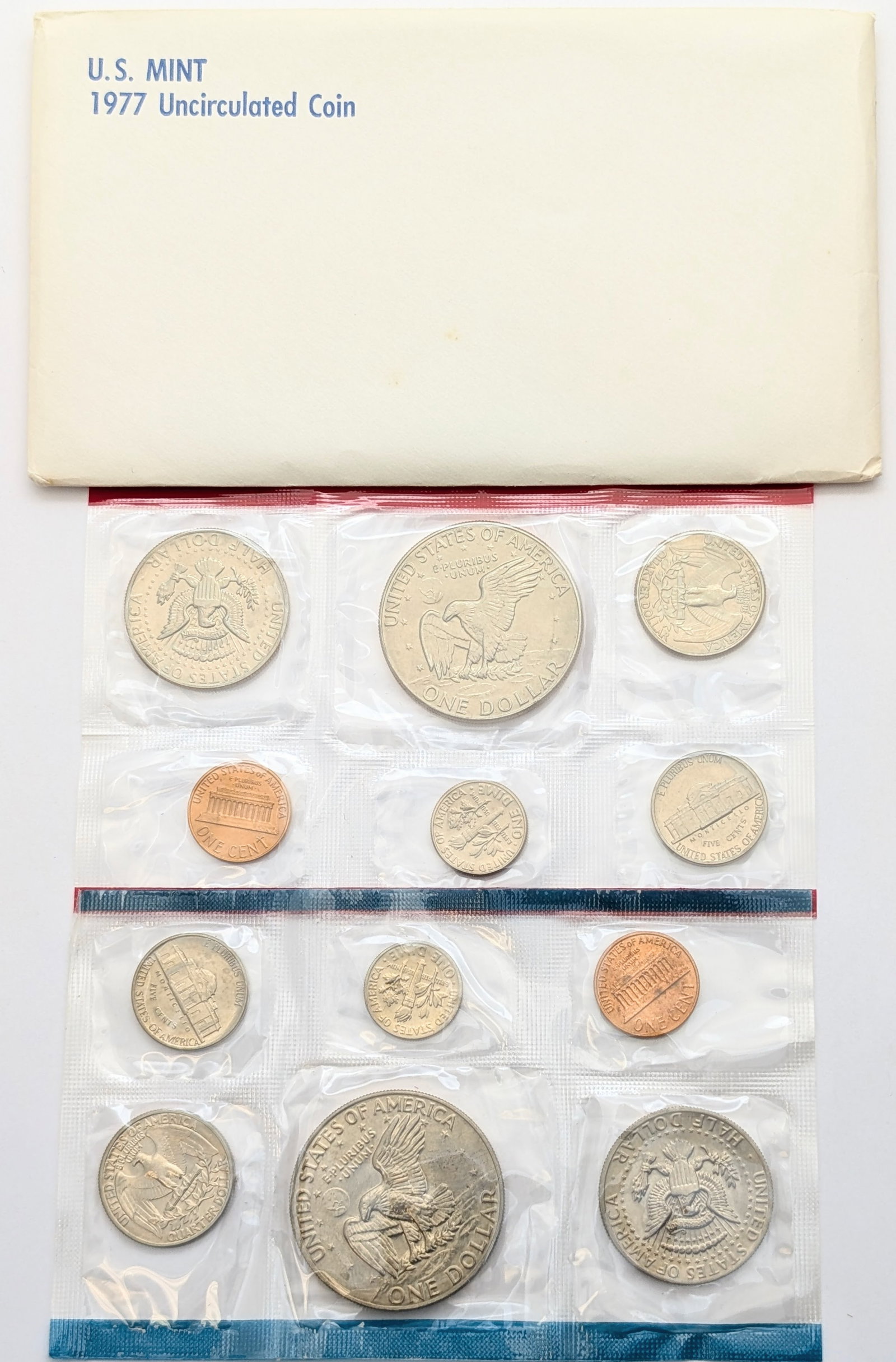 1977 US Mint Uncirculated Coin Set - 2