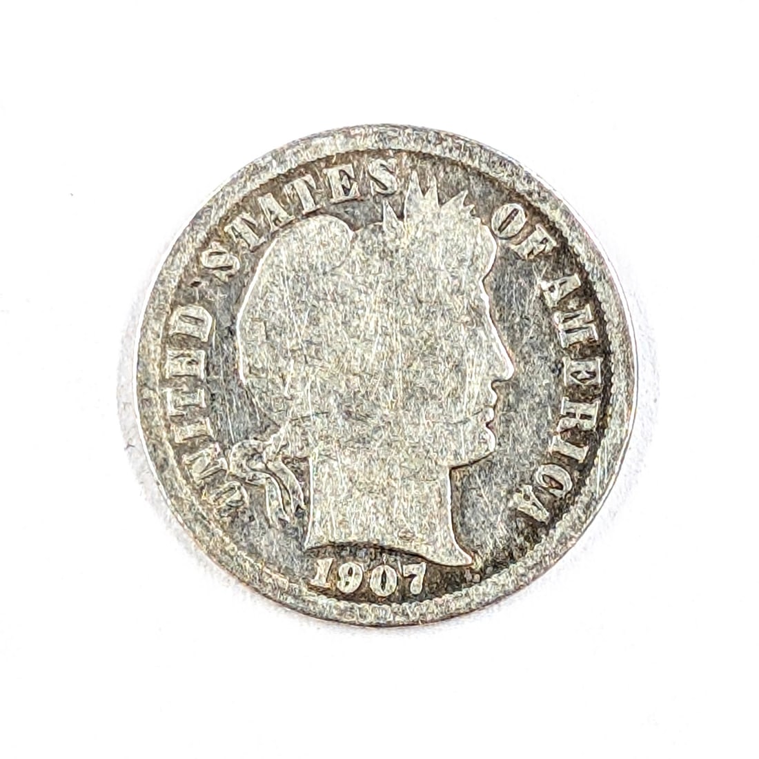1907 Silver Barber Dime: _