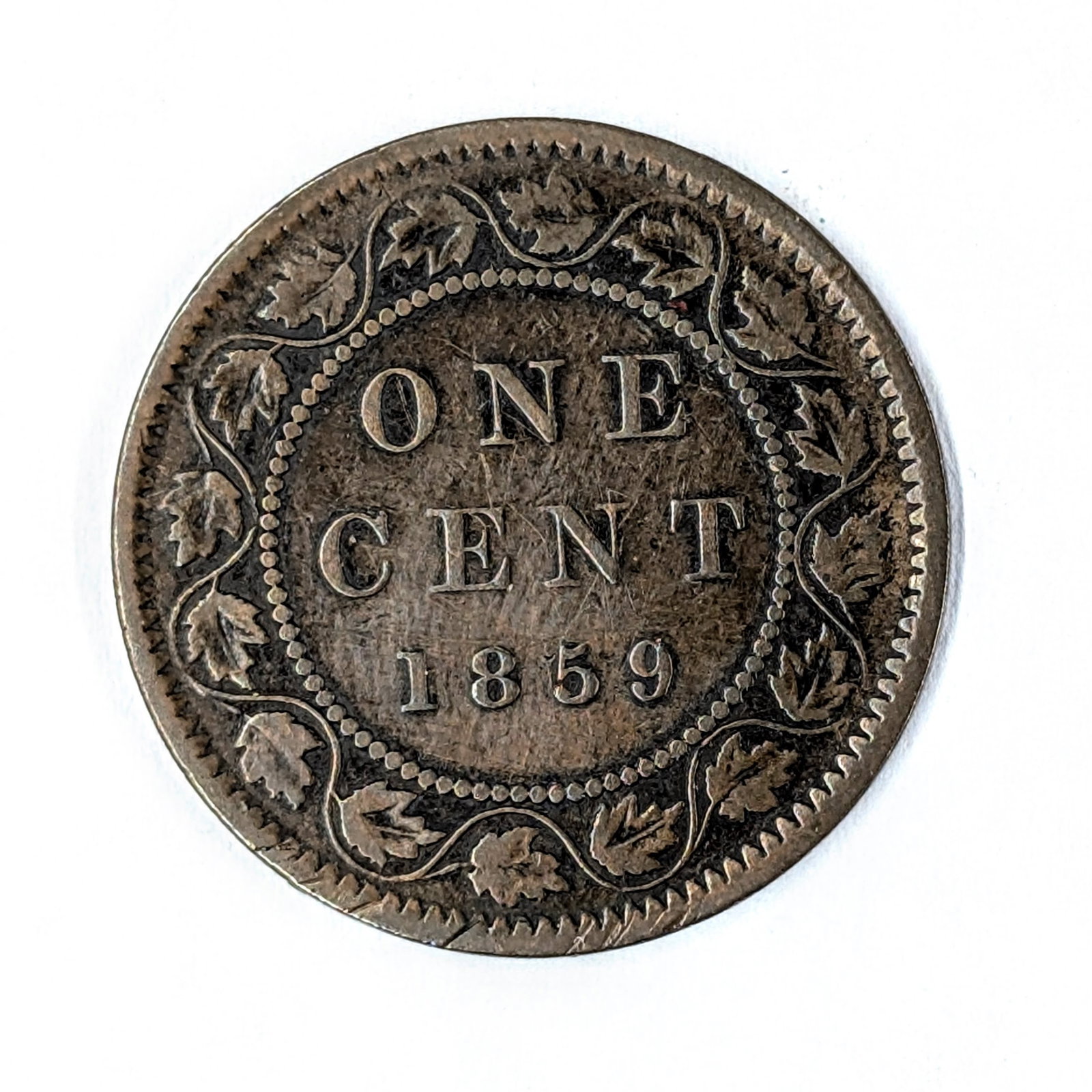 1859 Canadian Large Cent (1 of 2)