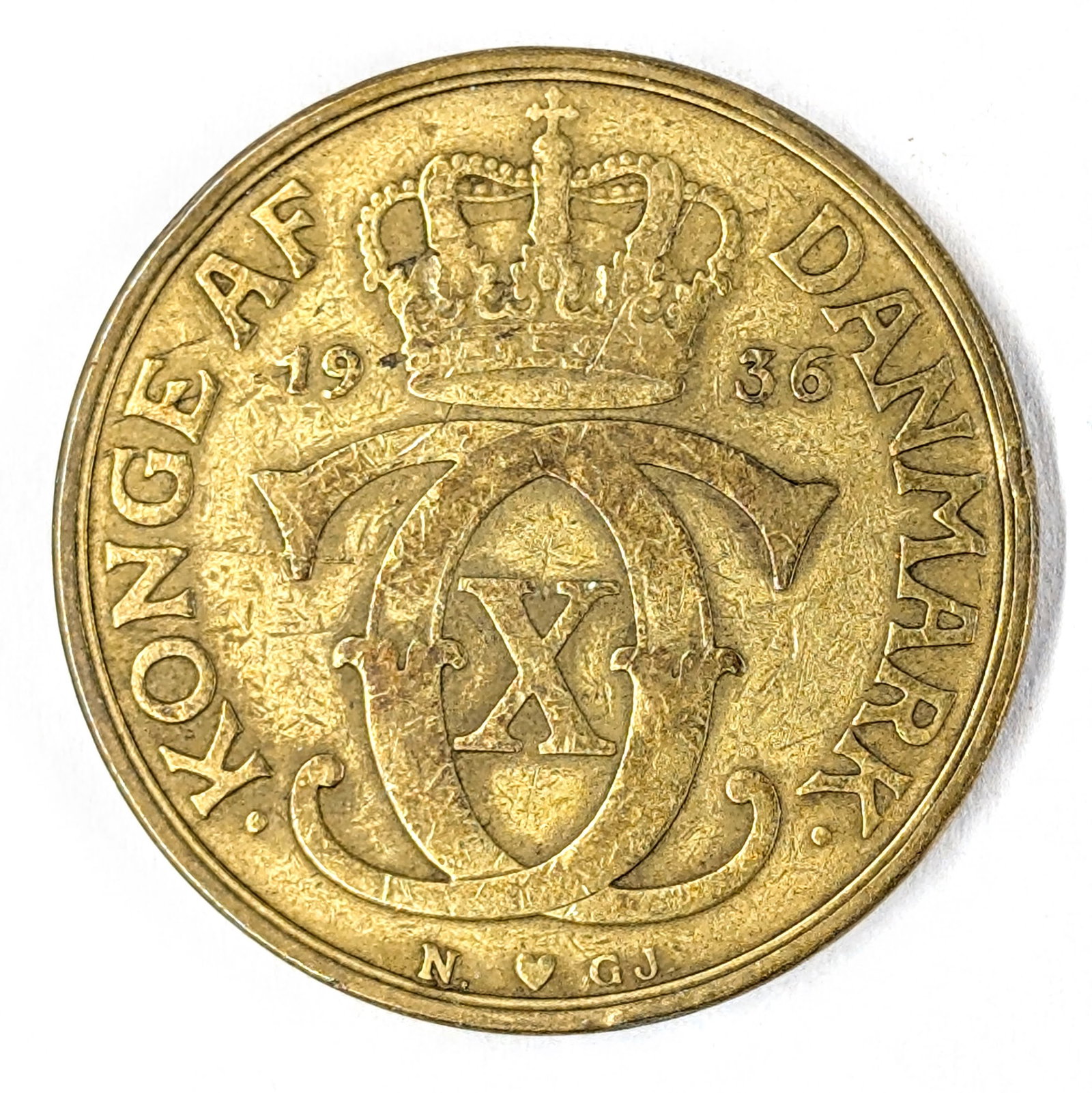1936 Denmark 2 Kroner: _