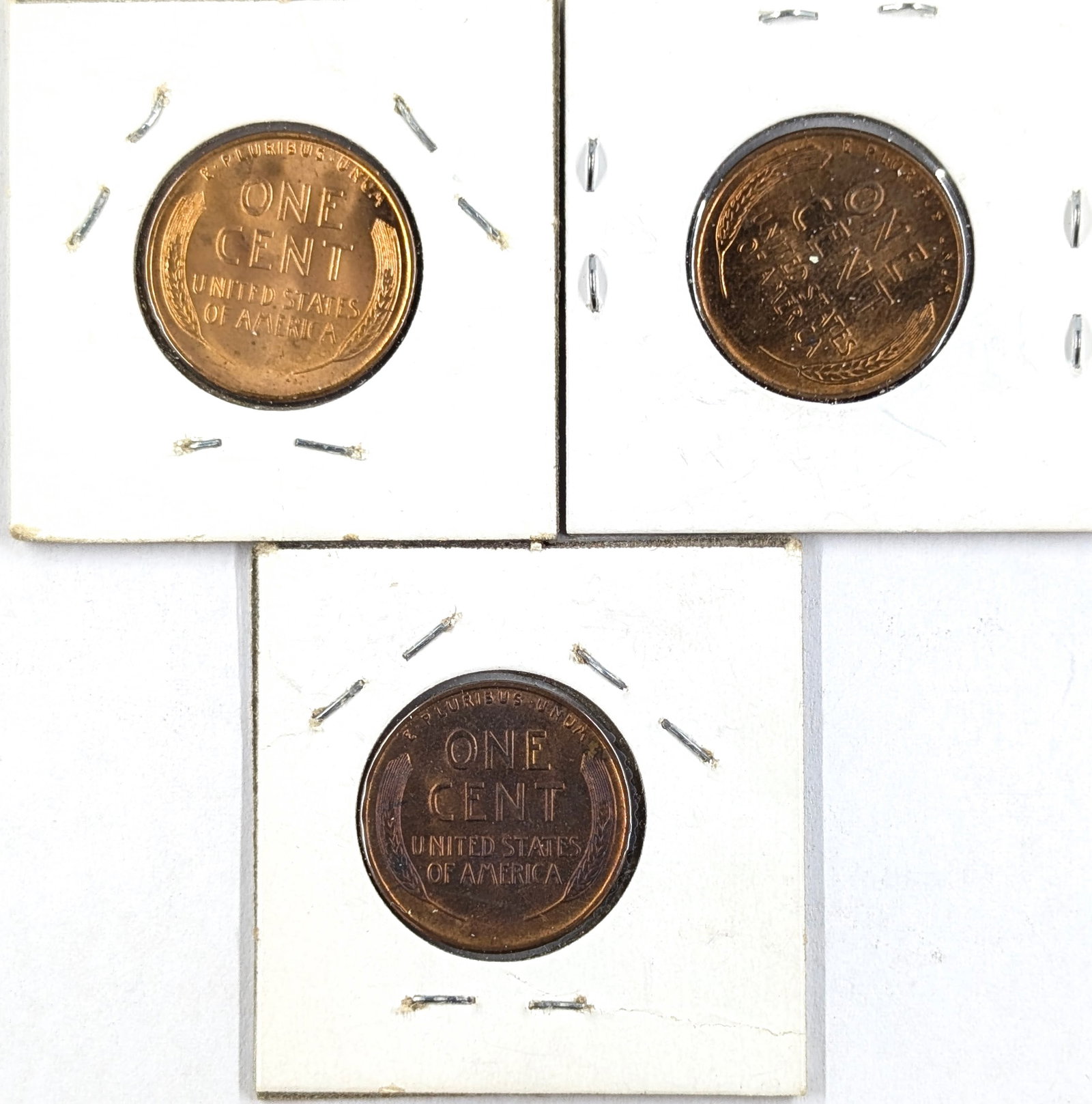Lot of 3 Wheat Cents- 1941 P/D/S - 2