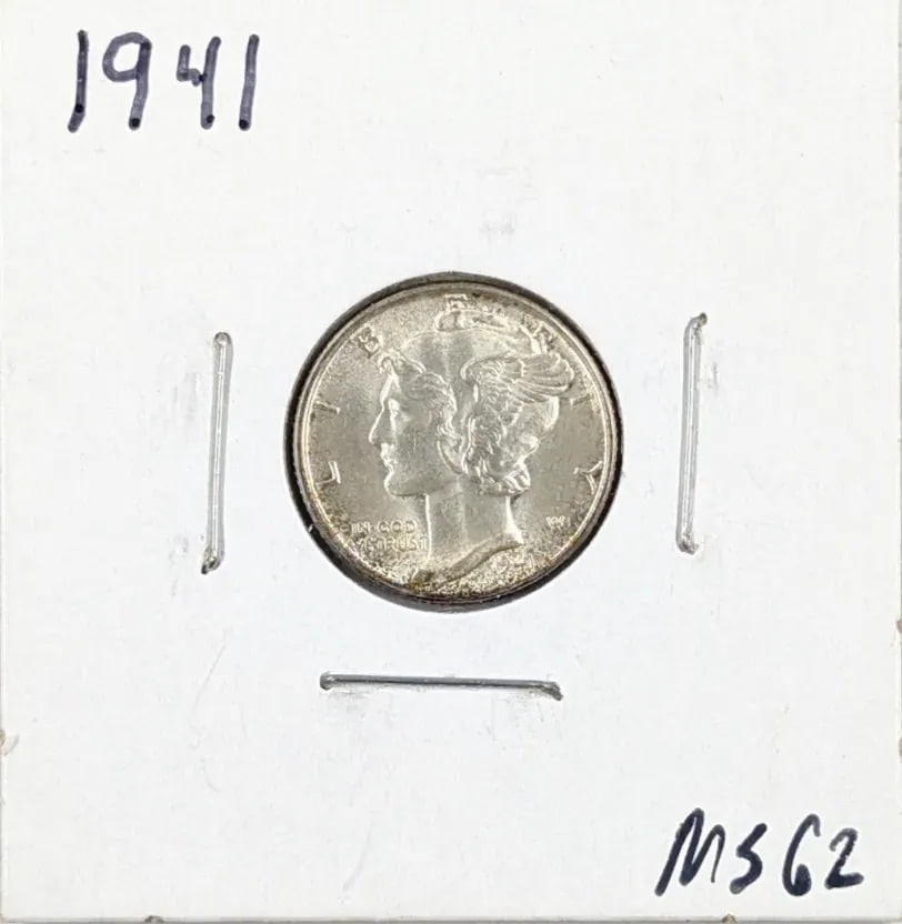 FEATURE- 1941 Uncirculated Mercury Dime: Incredible mint state condition with full lines