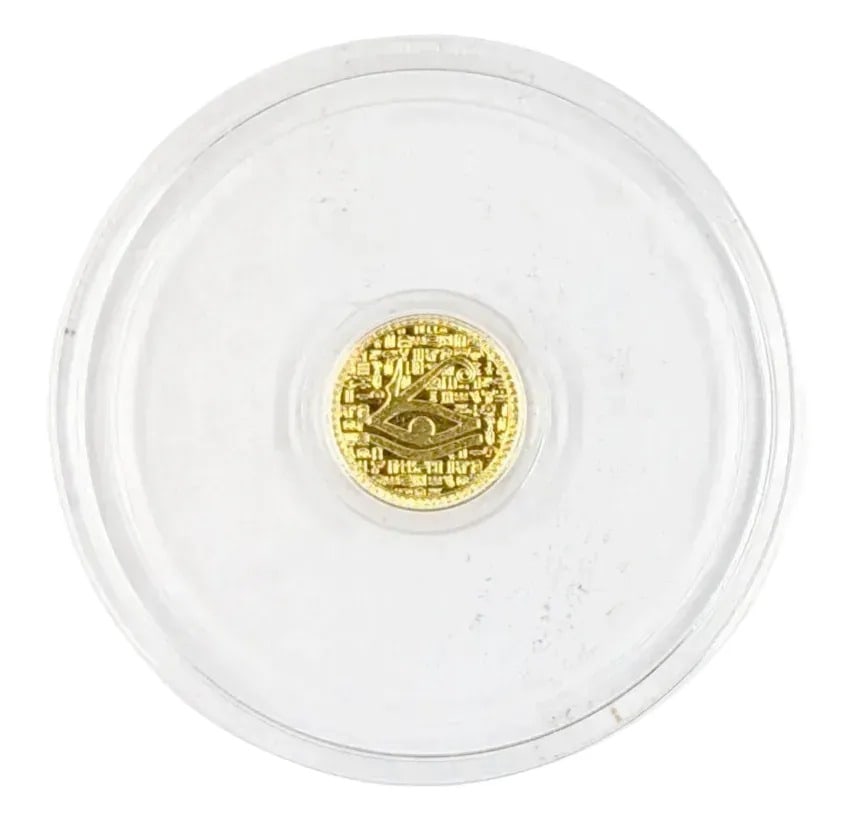 1/500th oz .999 Fine Gold Round- Monarch Egyptian Eye of Ra.: _