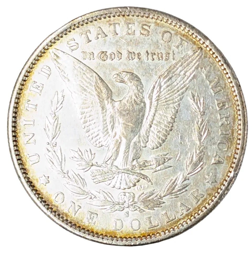 1890-S Morgan Silver Dollar- Beautifully Toned - 2