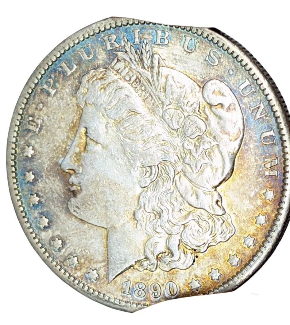 1890-S Morgan Silver Dollar- Beautifully Toned - 3