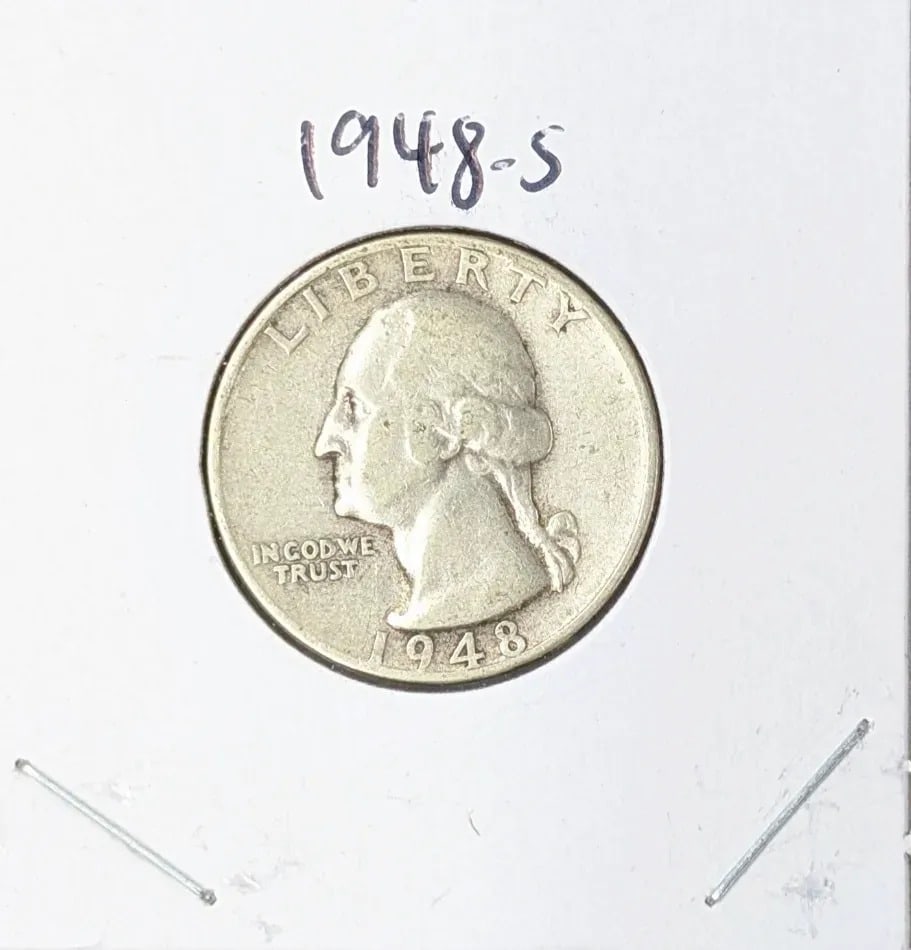 1948-S Silver Washington Quarter (1 of 2)