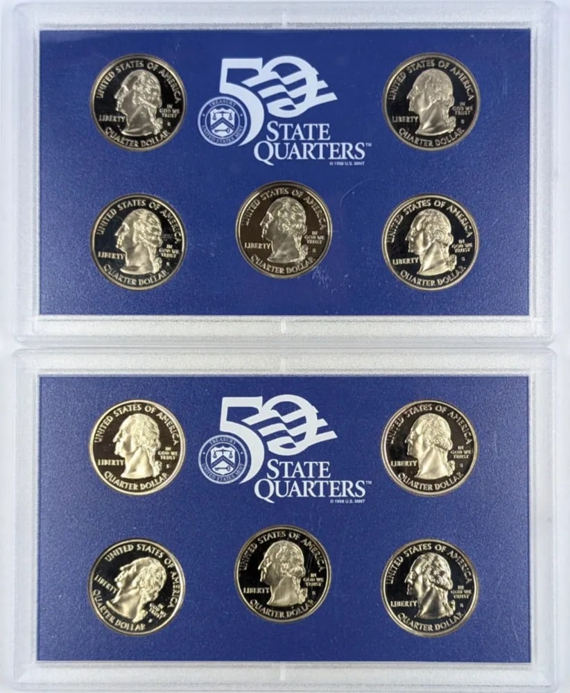 Lot of 2- 2000 US Mint 50 State Quarter Proof Set - 2