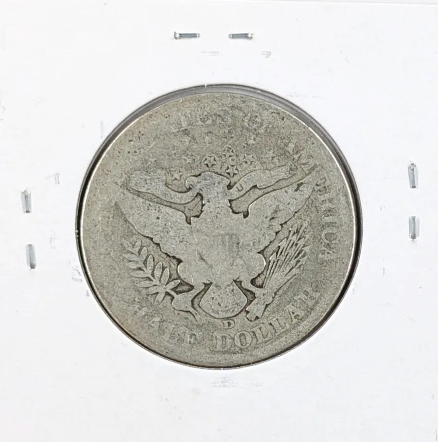 1907 Silver Barber Half Dollar - 2