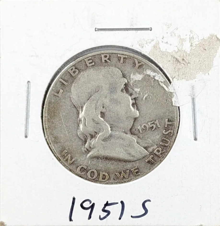 1951-S Silver Franklin Half Dollar: _