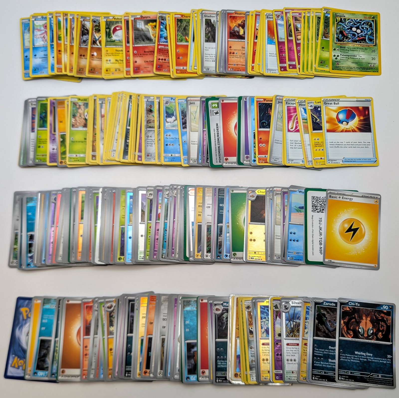 Large Lot of Pokemon Trading Cards w/ Tin Box - 2
