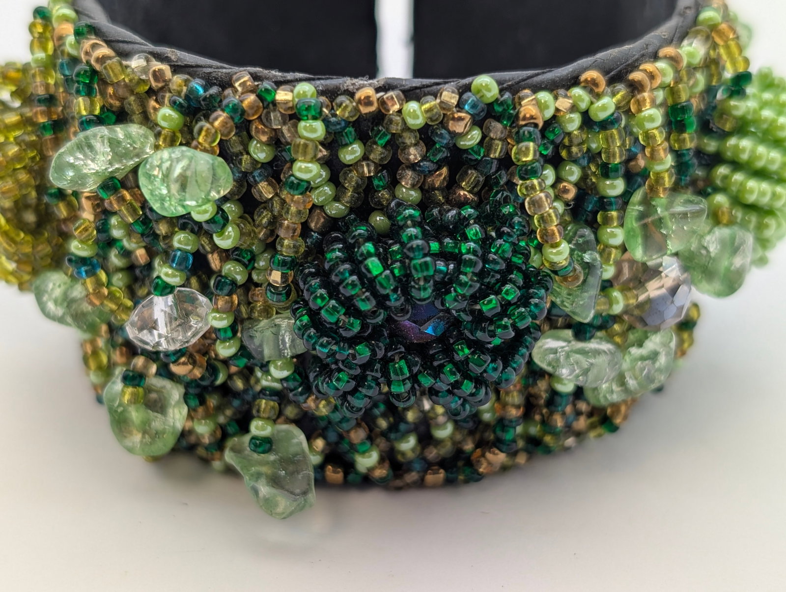 Erica Lyons Chunky Braided Beaded Necklace and Beaded Bracelet - 6