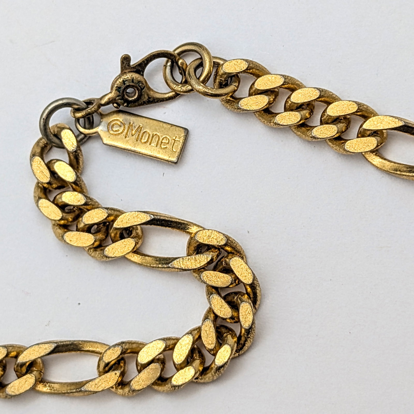 Lot of 2 Vintage Monet Gold Tone Necklaces - 3
