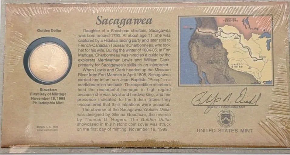 2000 Sacagawea Dollar Coin- First Day of Mintage: _