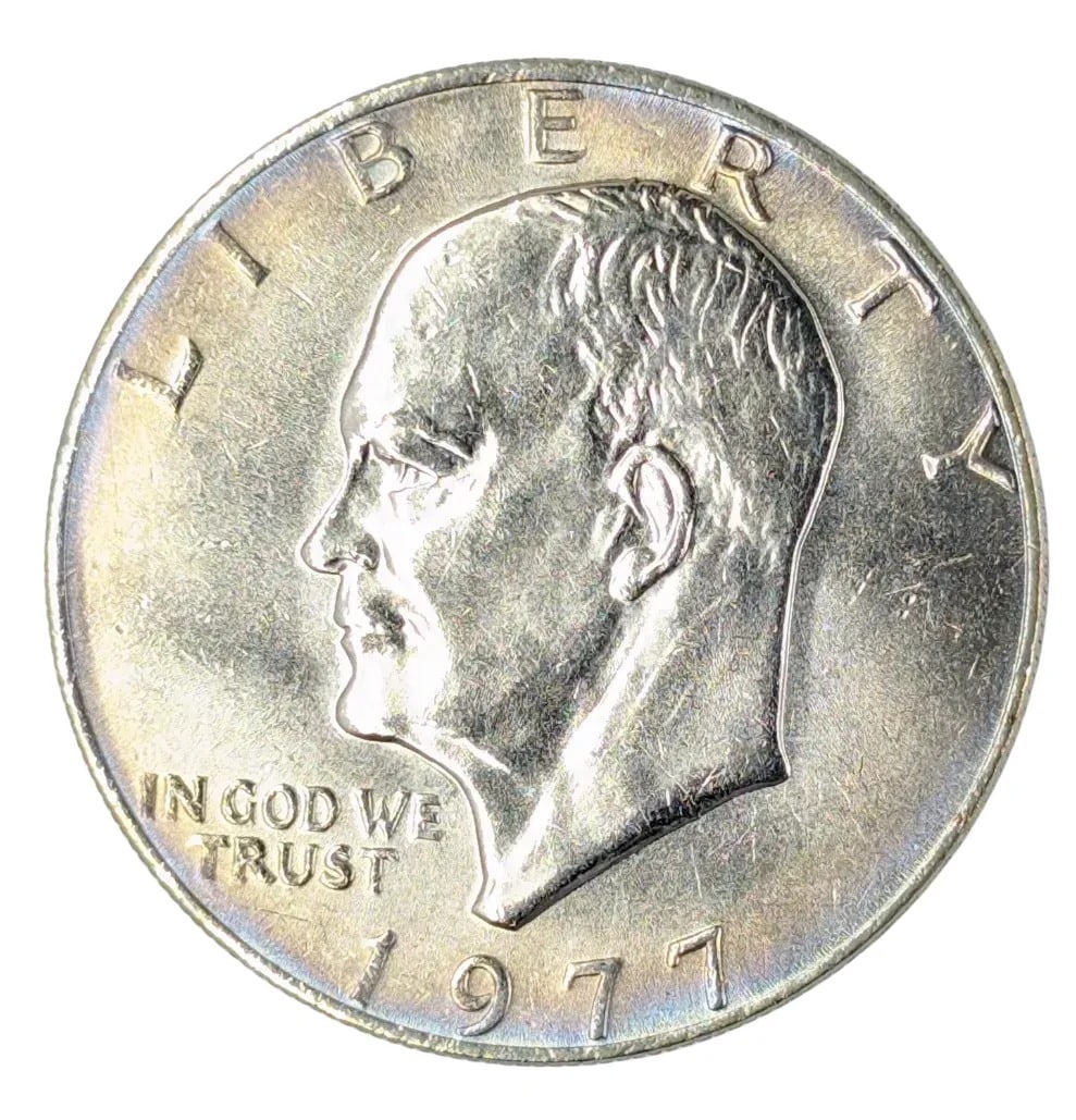 1977 Eisenhower " Ike" Uncirculated Dollar- Soft Toning: _