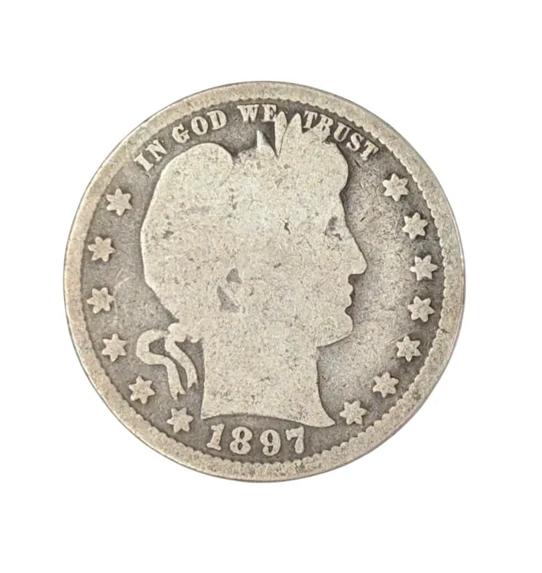 1897 Silver Barber Quarter: _