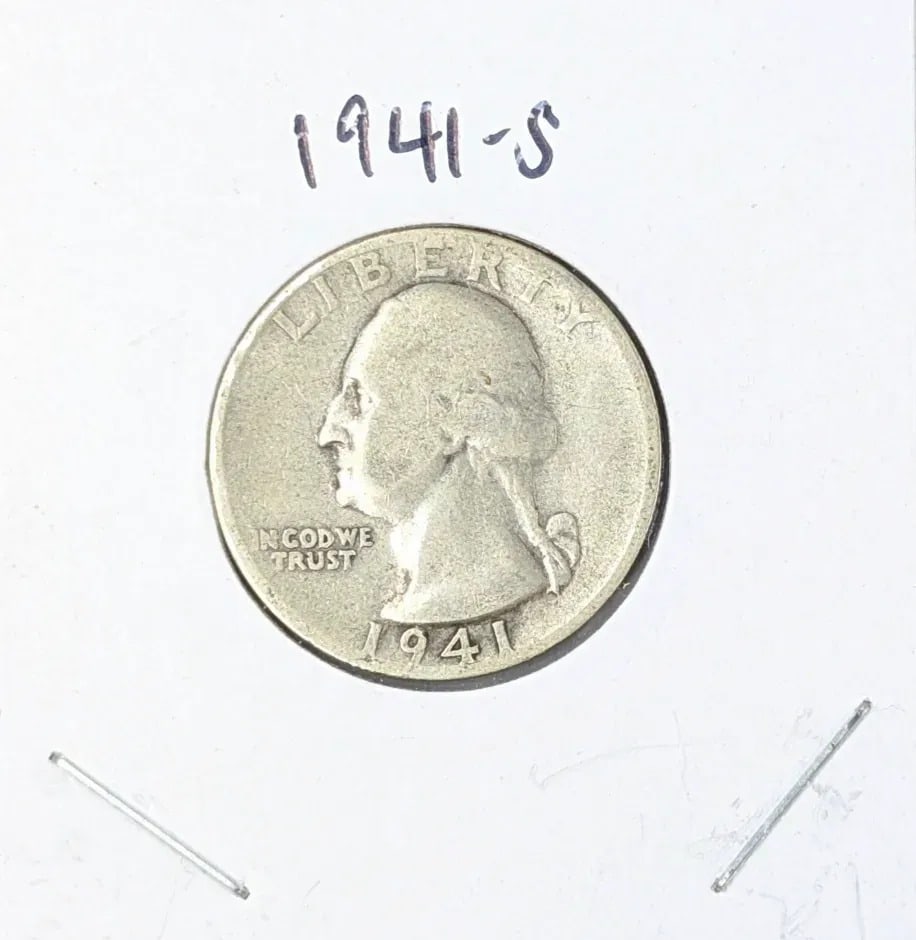 1941-S Silver Washington Quarter: _