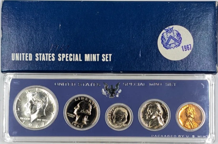 1967 US Special Mint Proof Set w/ Silver JFK Half (1 of 2)
