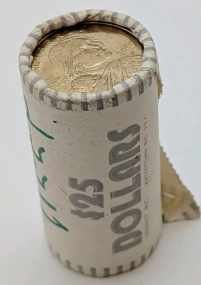 Roll of 25 Sacagawea Dollar Coins: _