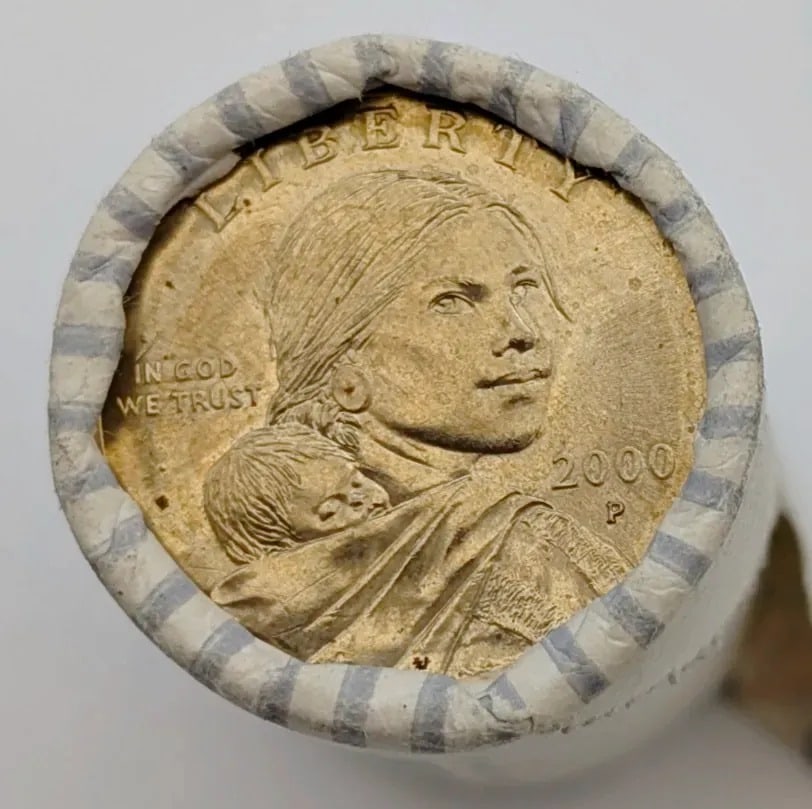 Roll of 25 Sacagawea Dollar Coins - 2