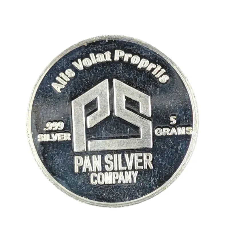5 Grams Fractional State of Oregon- Fine .999 Silver Round: _