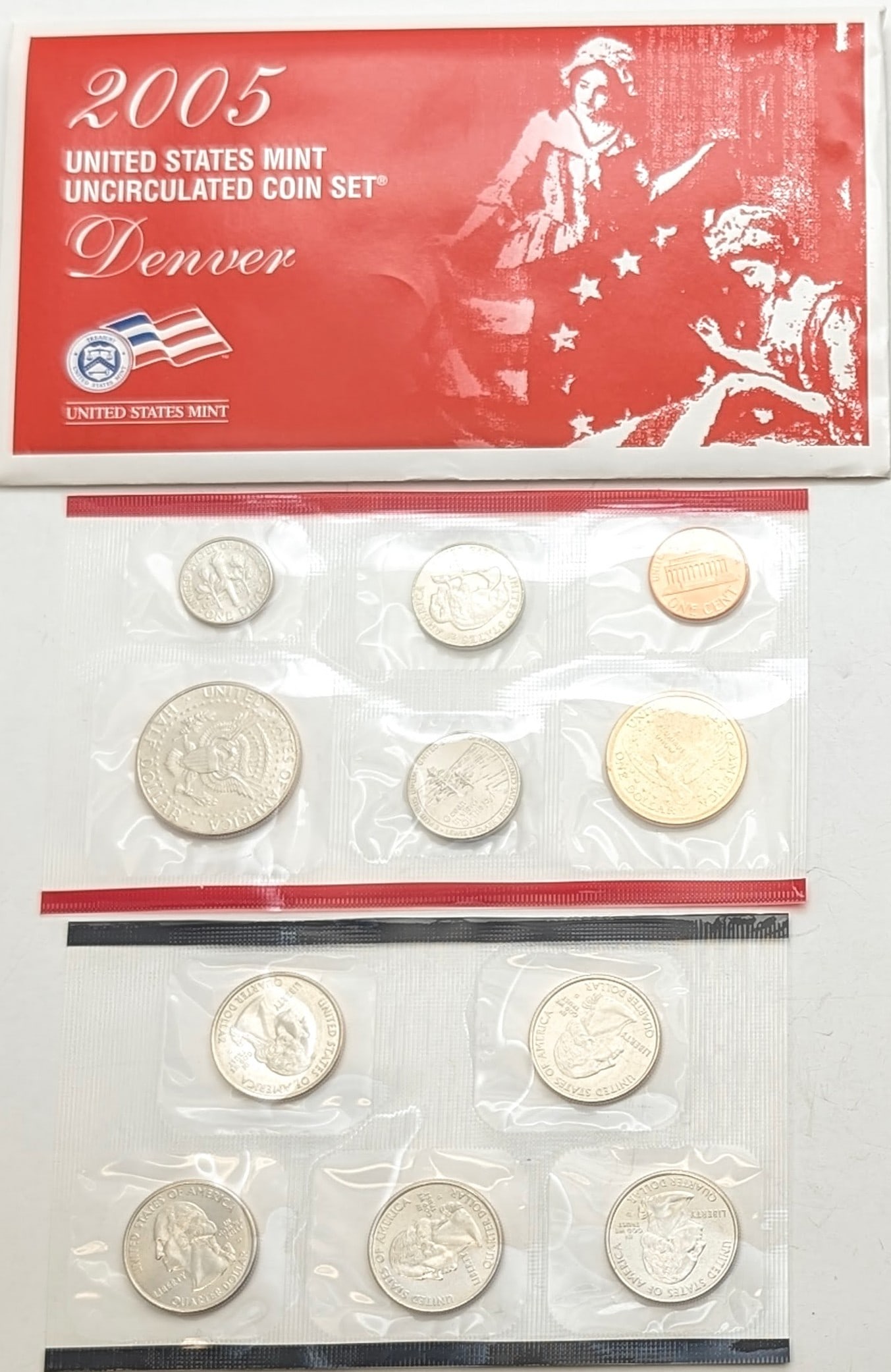 2005 D US Mint Uncirculated Coin Set - 2
