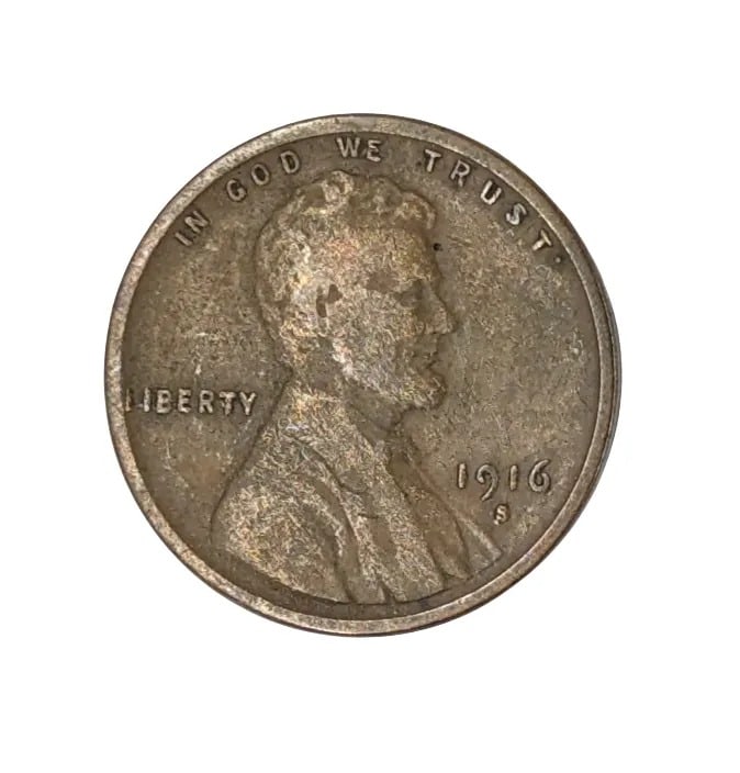 1916-S Wheat Cent: _