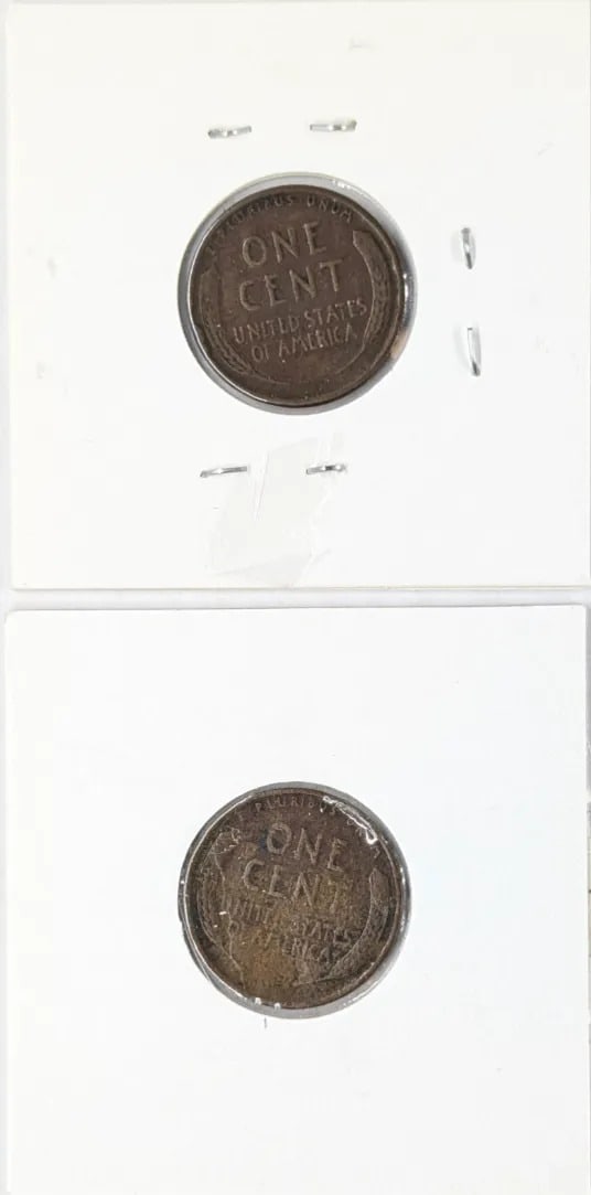 Lot of 2 Semi Key Dates Wheat Cents- 1924-D/S - 2