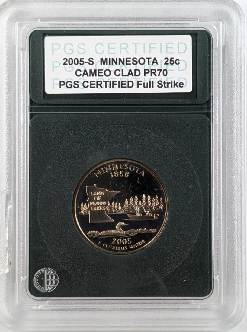 PGS 2005-S PR70 Washington State Quarter- Full Strike, MN: _